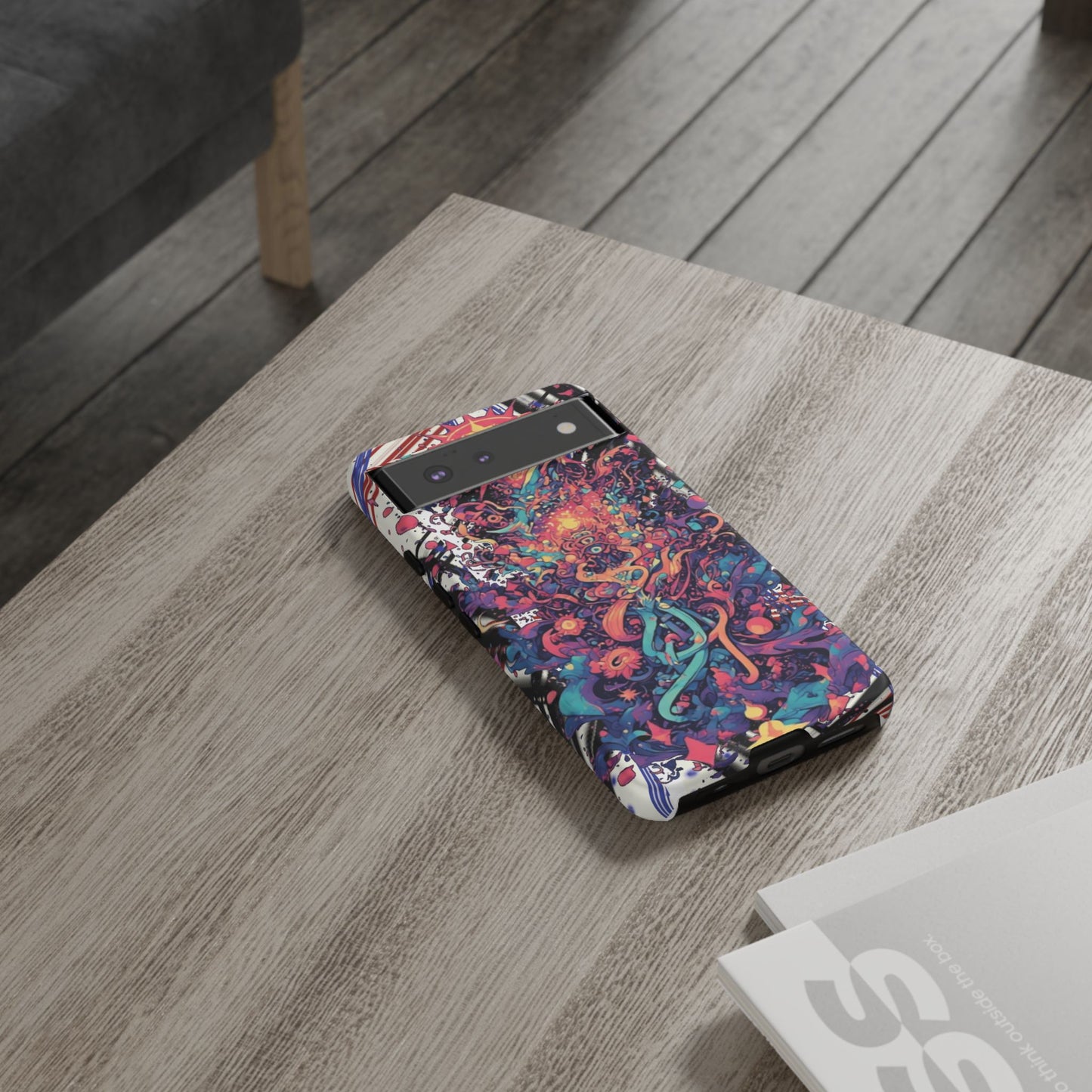 Colorful Phone Case, Unique Phone Cover, Tough Cases, Artistic Smartphone Protector, Gifts for Her