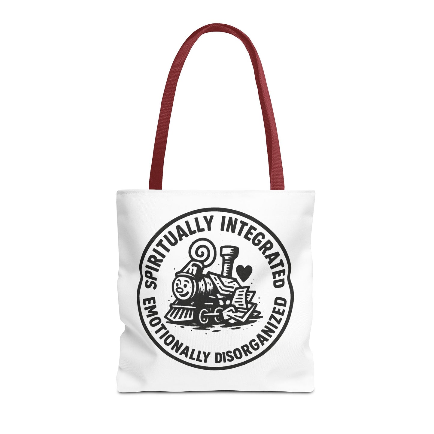 Emotionally Disorganized" Motivational Tote Bag, Gym Carryall, Workout Bag, Reusable Shopping Tote, Eco-Friendly Reusable Bag, Challenge Every System Bag