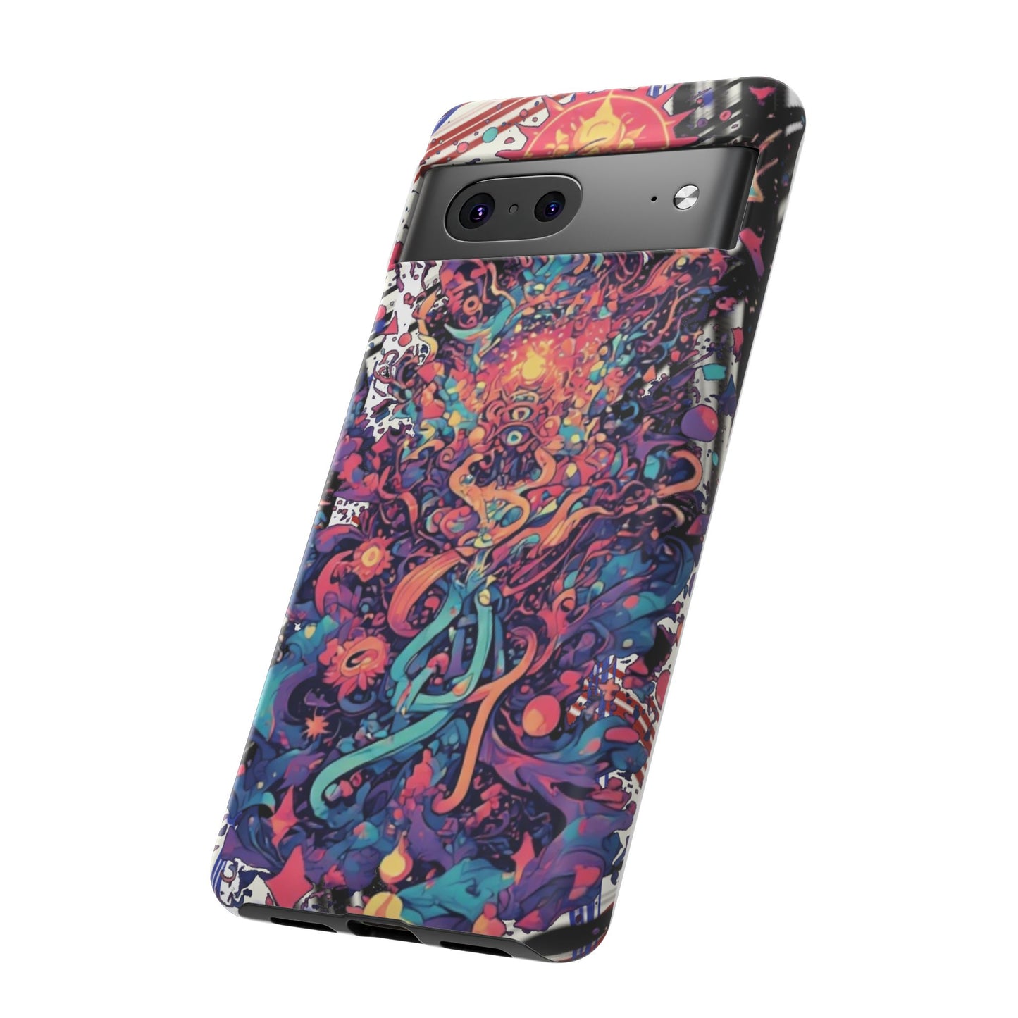 Colorful Phone Case, Unique Phone Cover, Tough Cases, Artistic Smartphone Protector, Gifts for Her