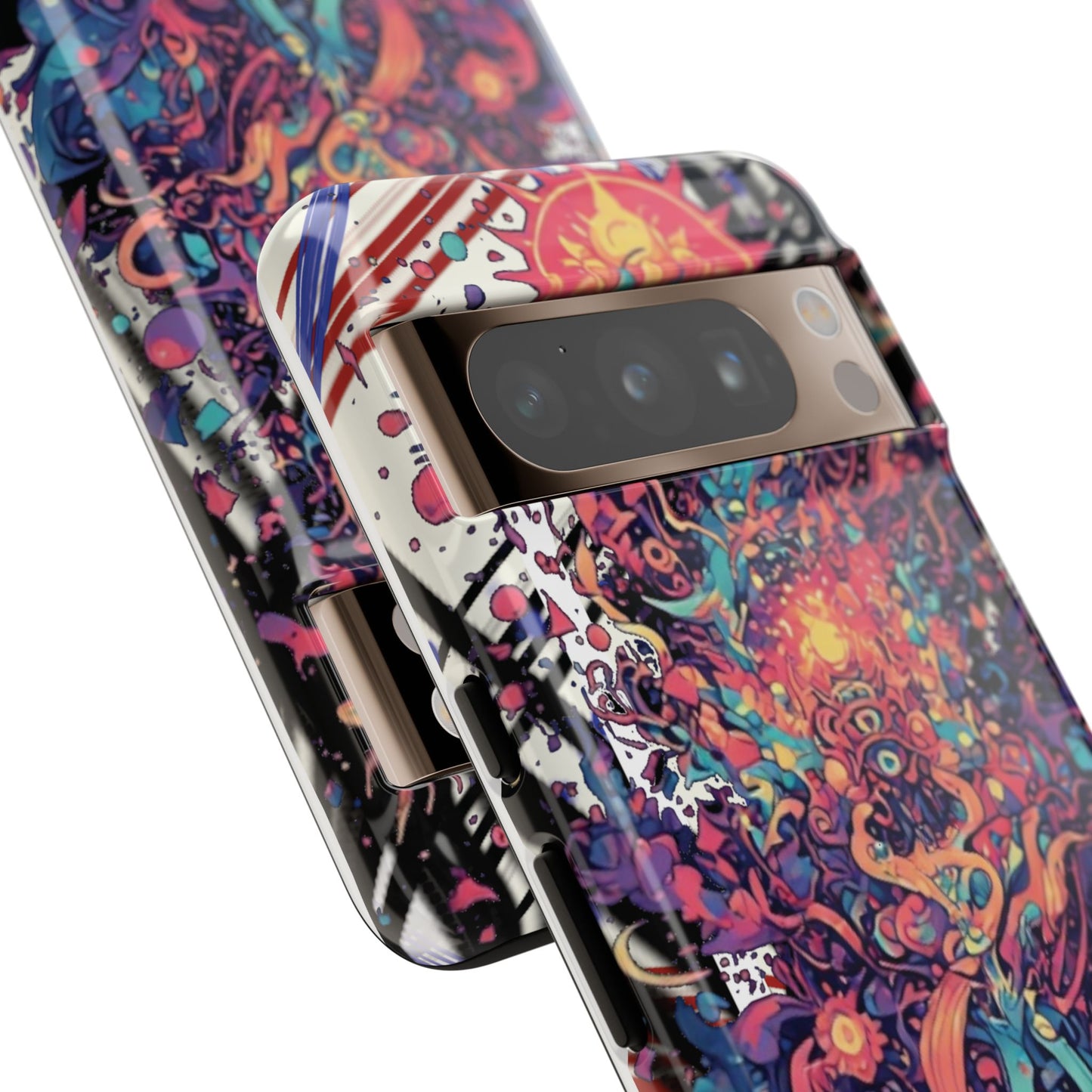 Colorful Phone Case, Unique Phone Cover, Tough Cases, Artistic Smartphone Protector, Gifts for Her
