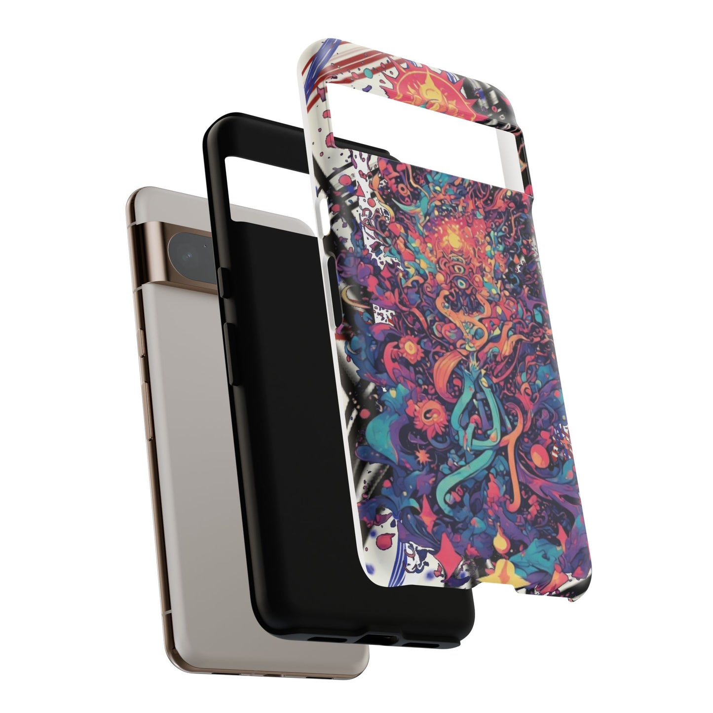 Colorful Phone Case, Unique Phone Cover, Tough Cases, Artistic Smartphone Protector, Gifts for Her