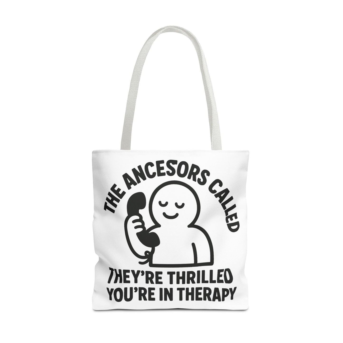 "The Ancestors are Thrilled" tote bag, Gym bag carryall