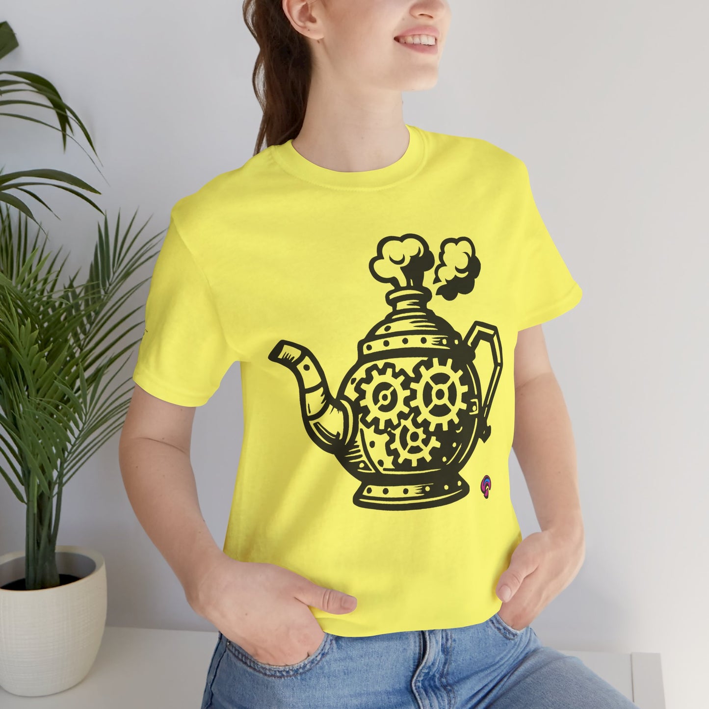 'Full Steam Teapot' by Organic Intelligence™ Unisex Tee, Casual Shirt, Cotton T-shirt