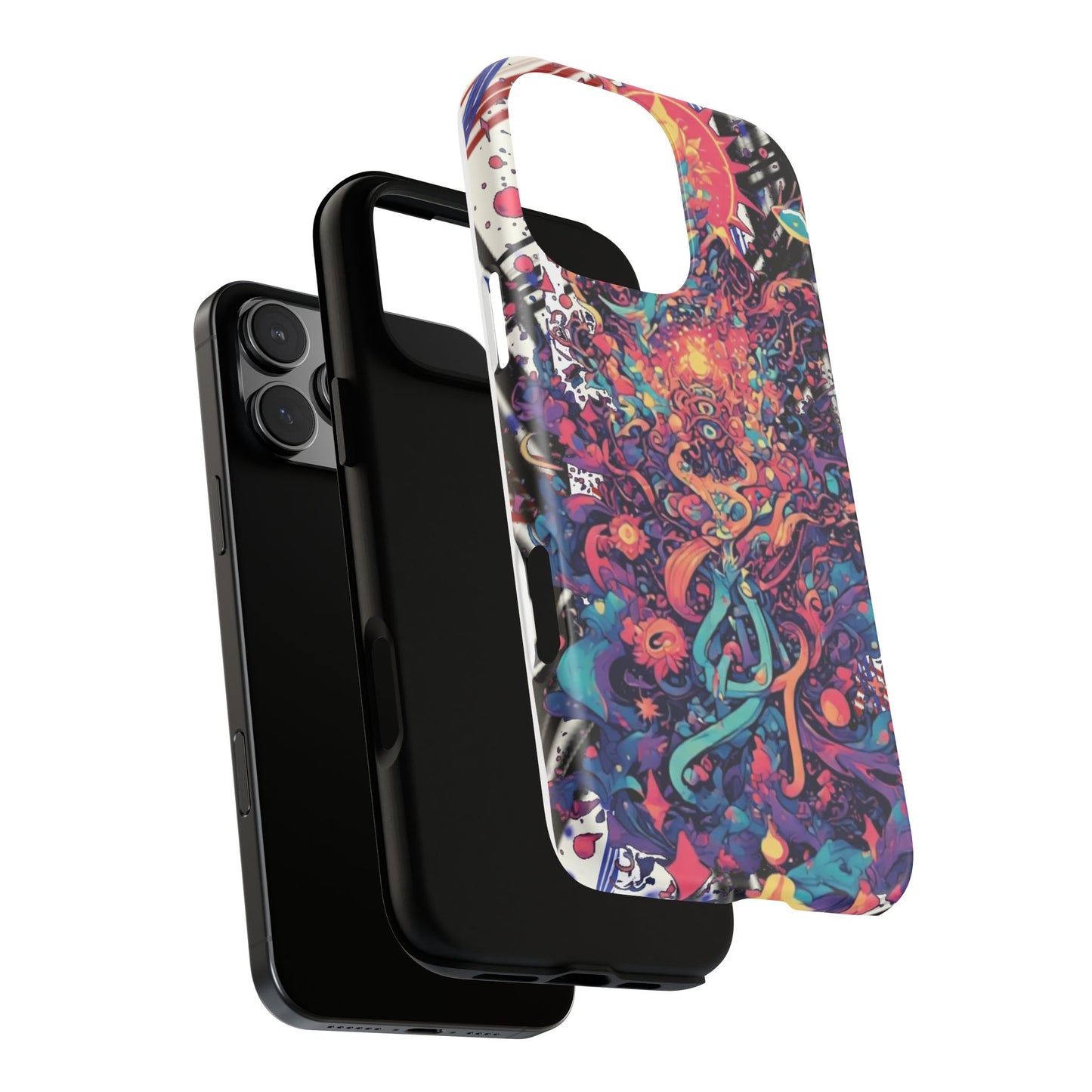 Colorful Phone Case, Unique Phone Cover, Tough Cases, Artistic Smartphone Protector, Gifts for Her