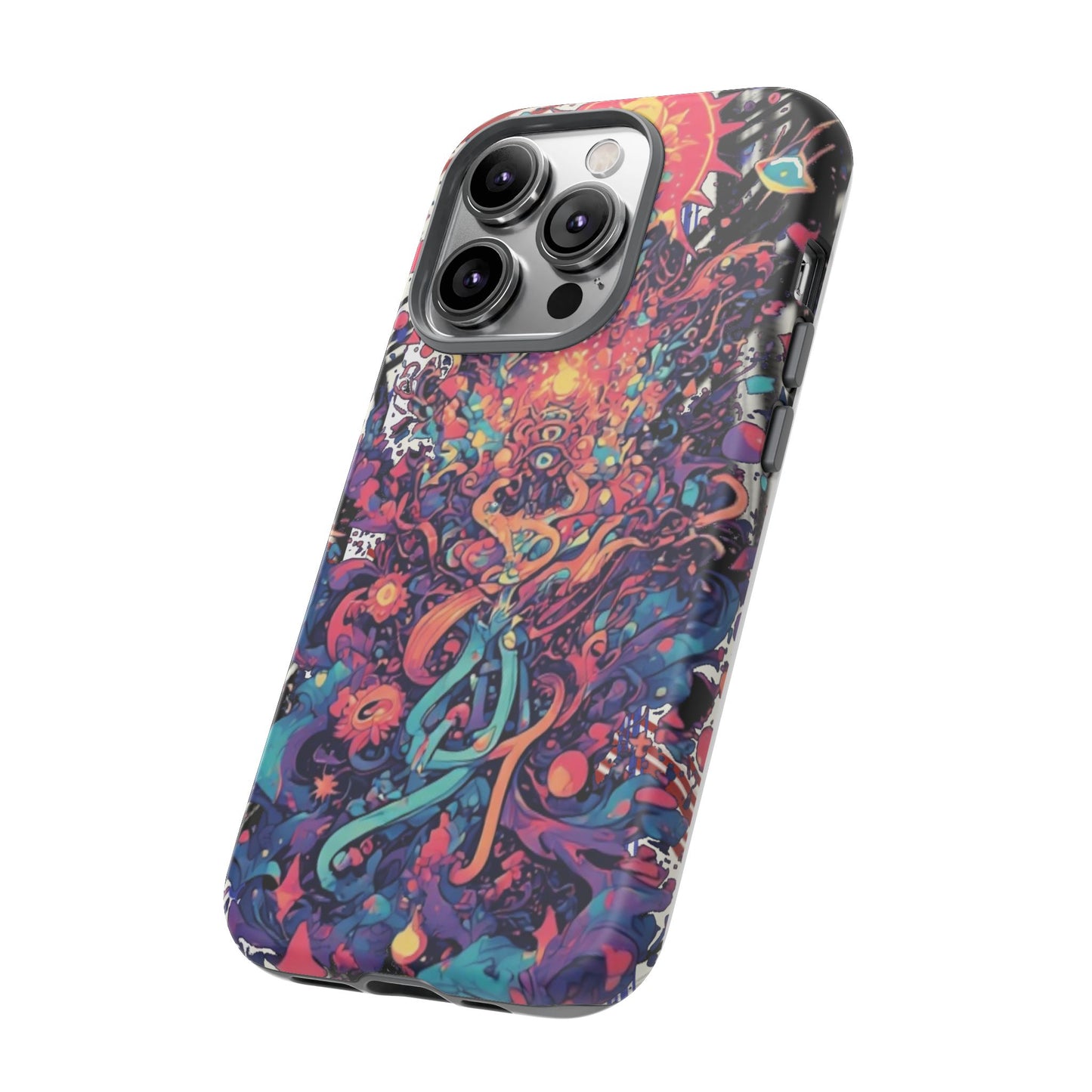 Colorful Phone Case, Unique Phone Cover, Tough Cases, Artistic Smartphone Protector, Gifts for Her