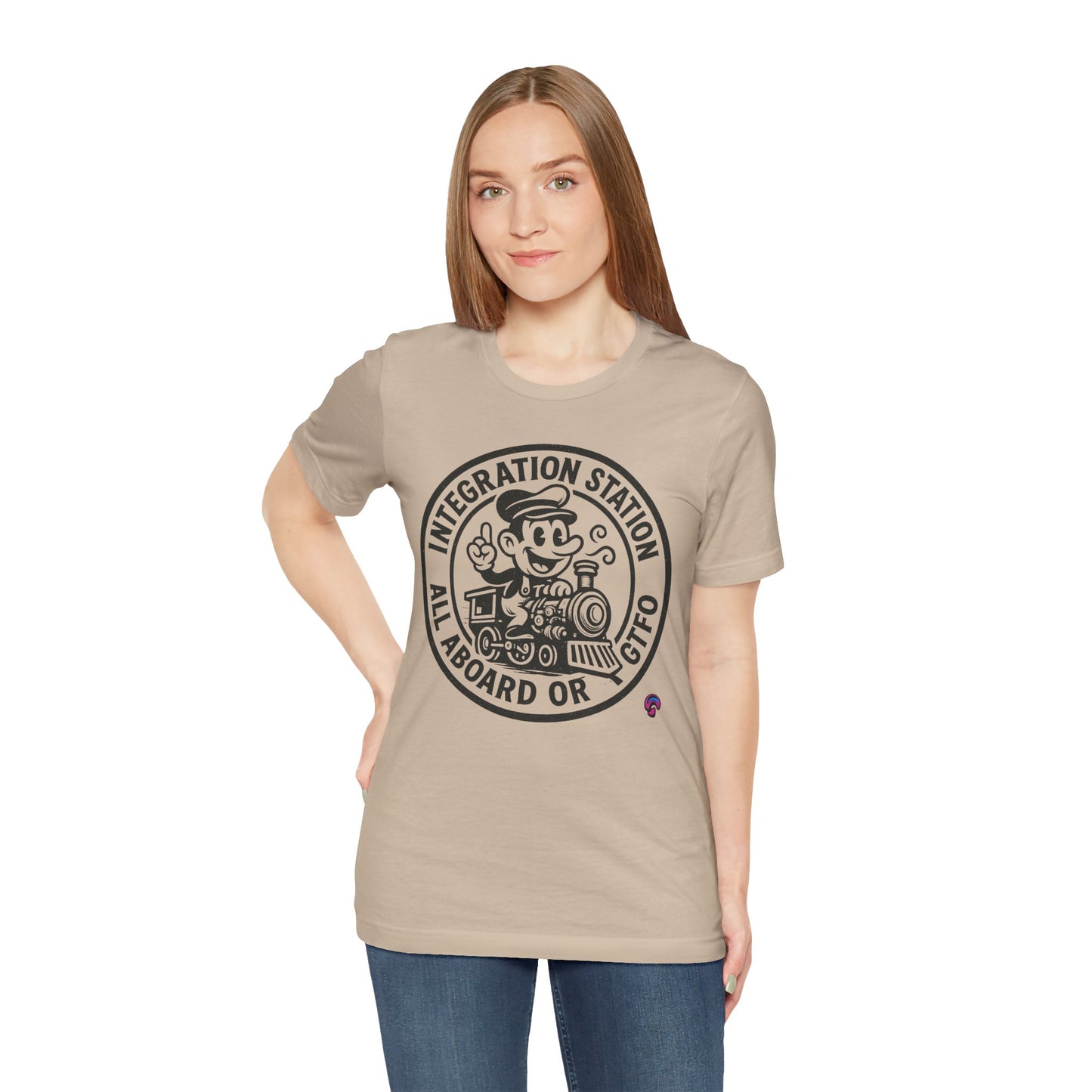 Integration Station Tee – All Aboard or GTFO by Organic Intelligence™ Unisex Tee, Casual Shirt, Cotton T-shirt