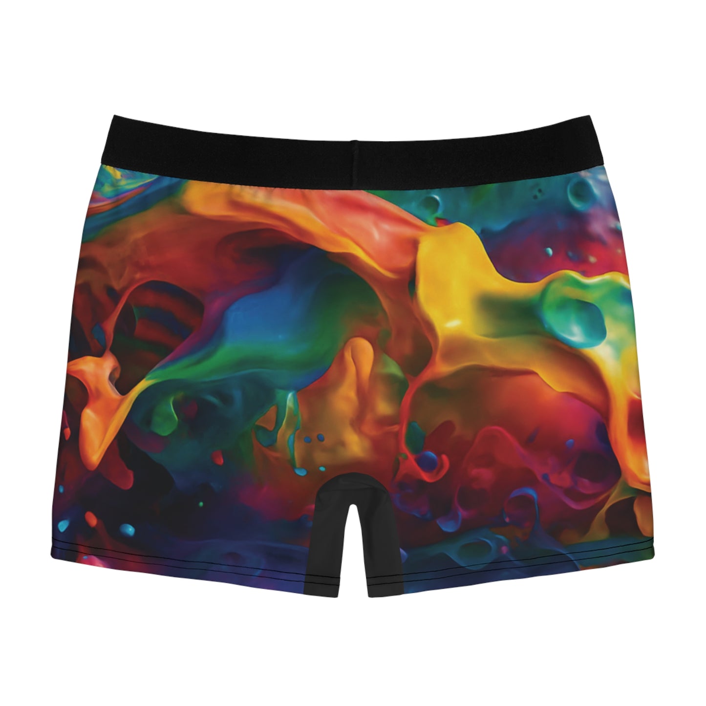 Vibrant Abstract Men's Boxer Briefs, Colorful Underwear, Unique Gift for Him, Party Essentials, Festival Wear, Everyday Comfort