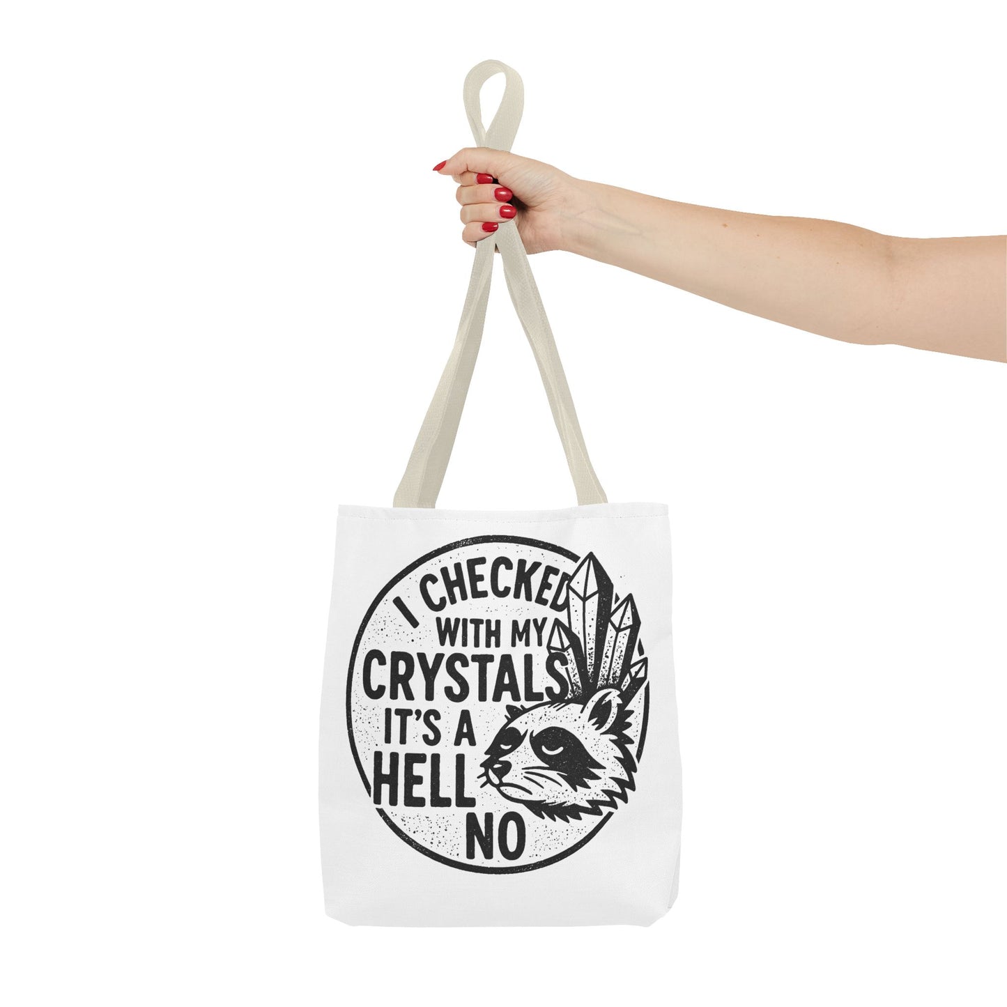"It's a Hell No" Motivational Tote Bag, Gym Carryall, Workout Bag, Reusable Shopping Tote, Eco-Friendly Reusable Bag, Challenge Every System Bag