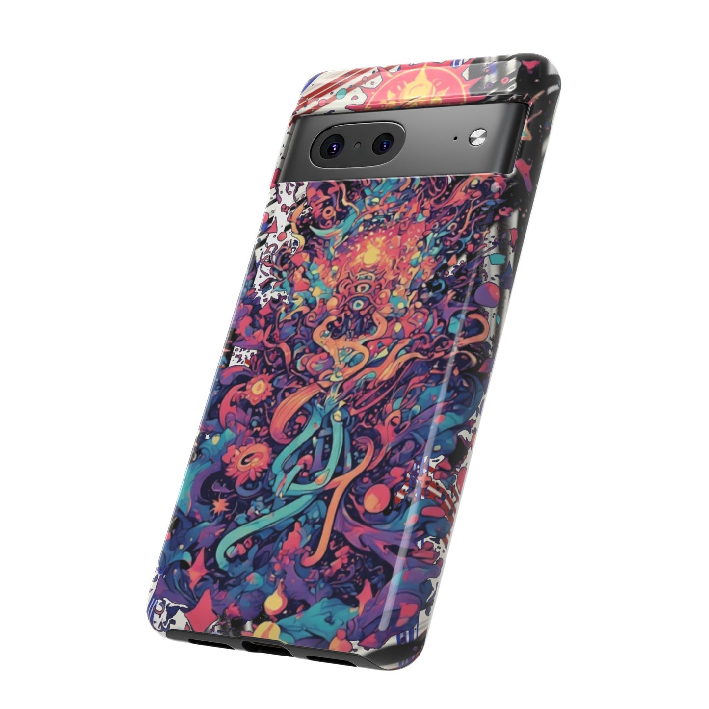 Colorful Phone Case, Unique Phone Cover, Tough Cases, Artistic Smartphone Protector, Gifts for Her