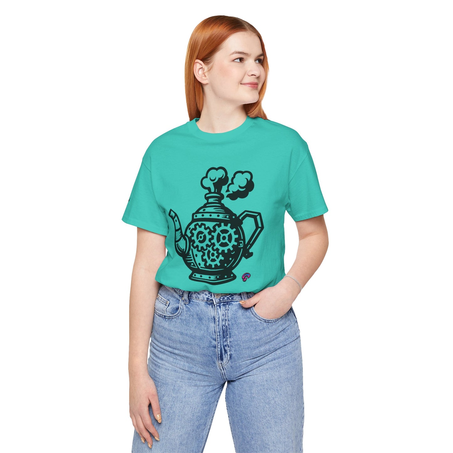 'Full Steam Teapot' by Organic Intelligence™ Unisex Tee, Casual Shirt, Cotton T-shirt