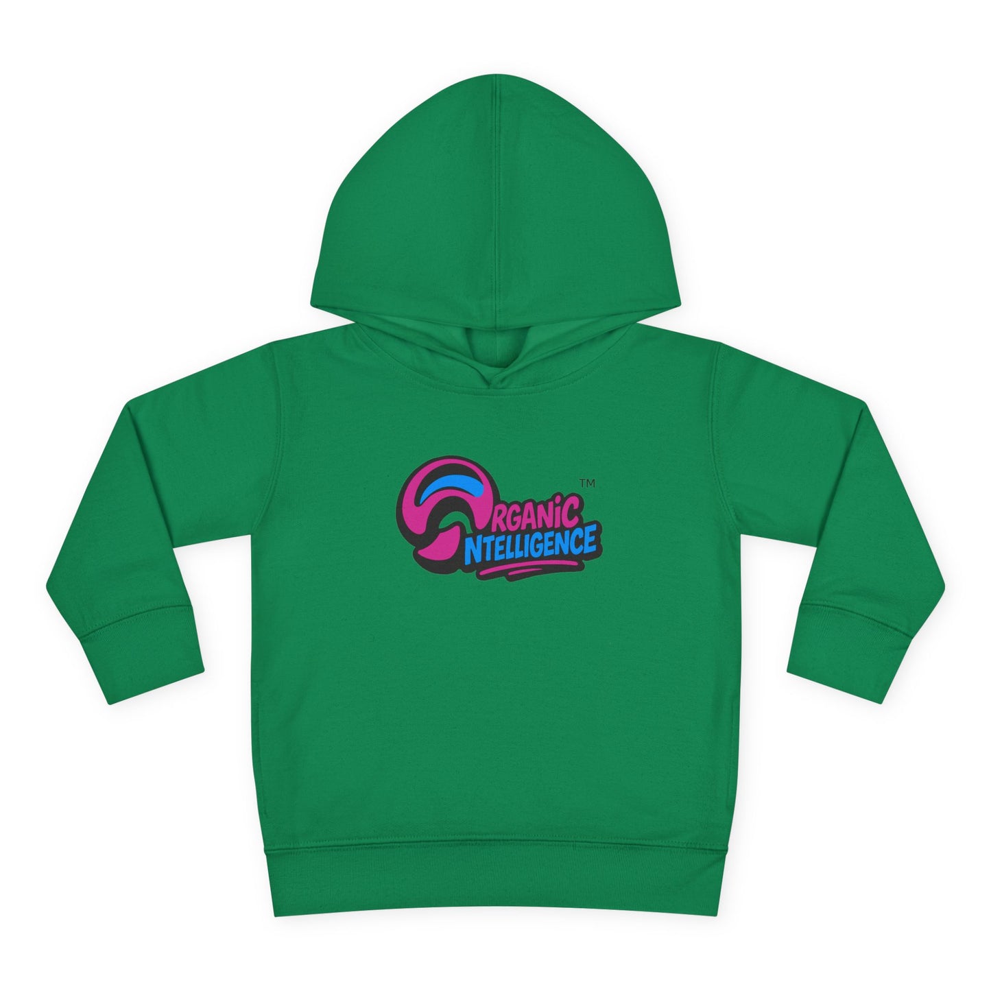 Organic Intelligence Toddler Fleece Hoodie, Cute Kids Pullover, Childrens Wear, Gift for Toddlers, Cozy Hoodie for Playtime