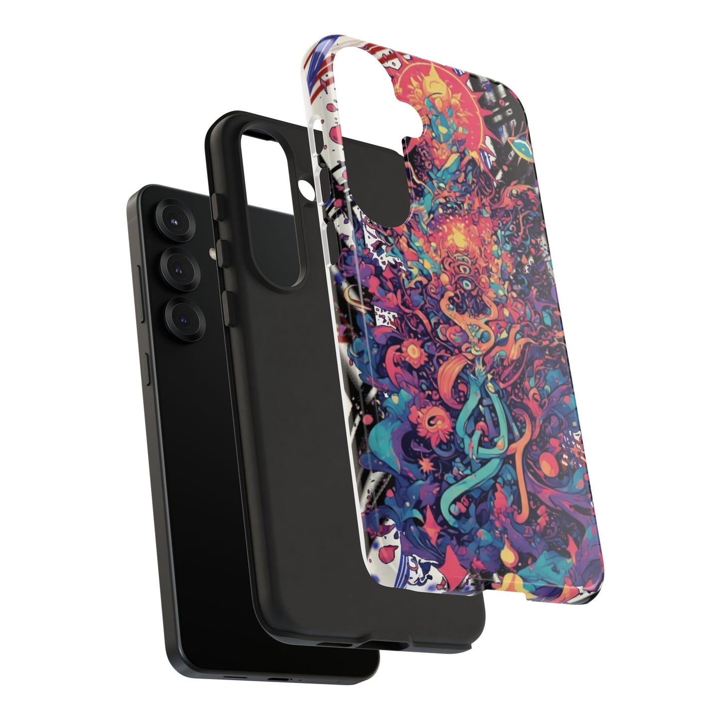 Colorful Phone Case, Unique Phone Cover, Tough Cases, Artistic Smartphone Protector, Gifts for Her