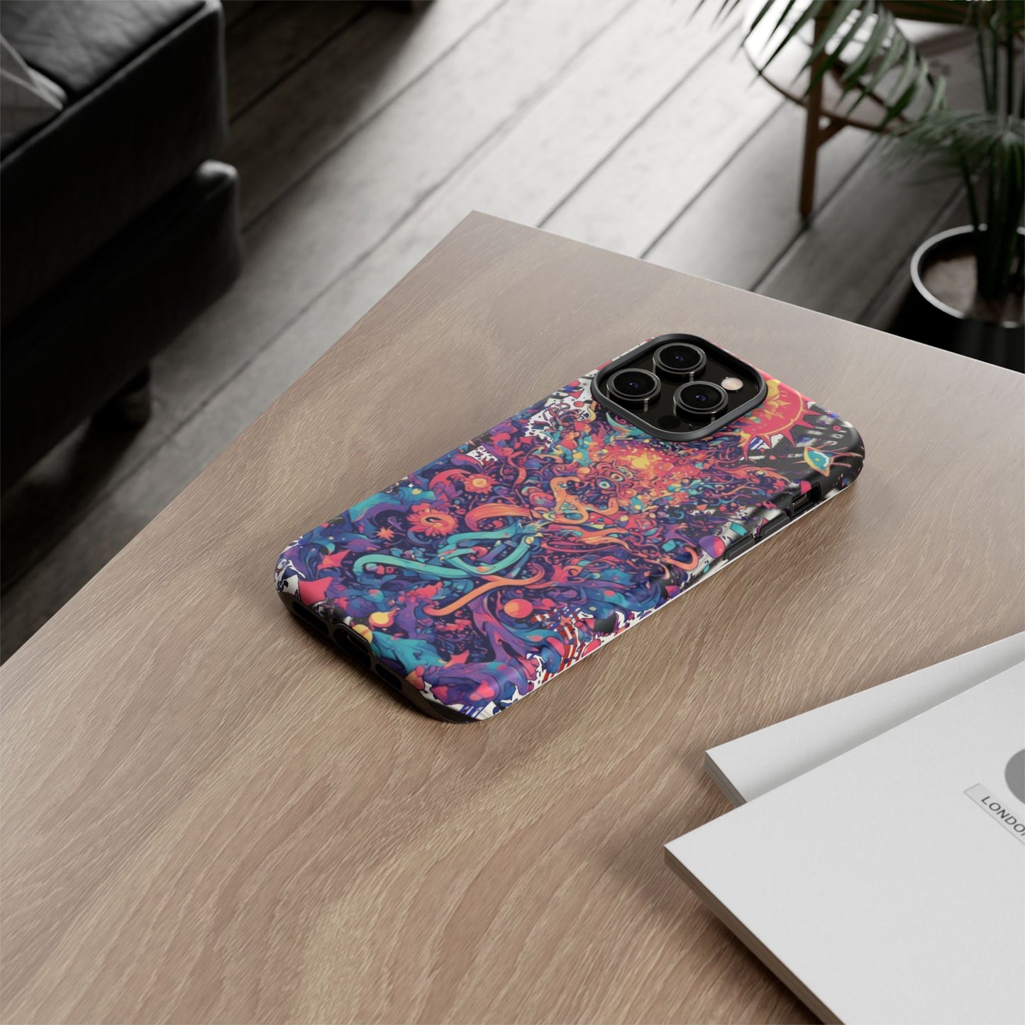 Colorful Phone Case, Unique Phone Cover, Tough Cases, Artistic Smartphone Protector, Gifts for Her