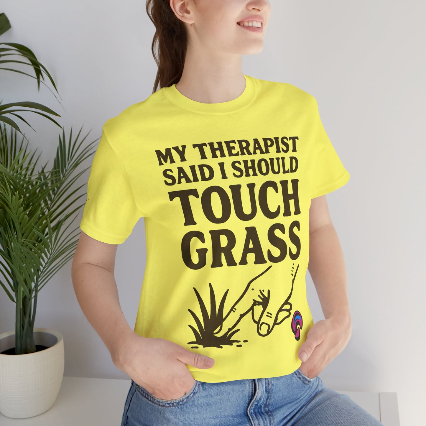 Touch Grass Tee – Sage Advice by Organic Intelligence™ Unisex Tee, Casual Shirt, Cotton T-shirt
