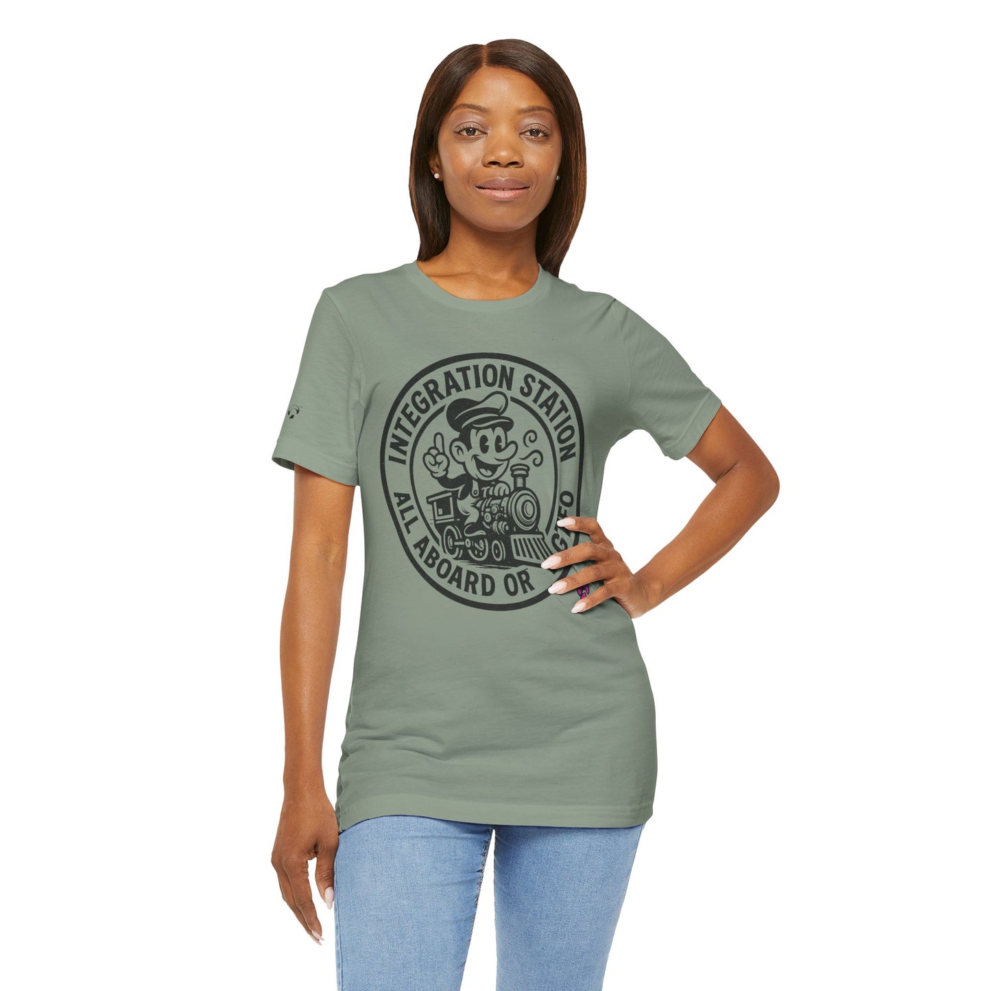 Integration Station Tee – All Aboard or GTFO by Organic Intelligence™ Unisex Tee, Casual Shirt, Cotton T-shirt