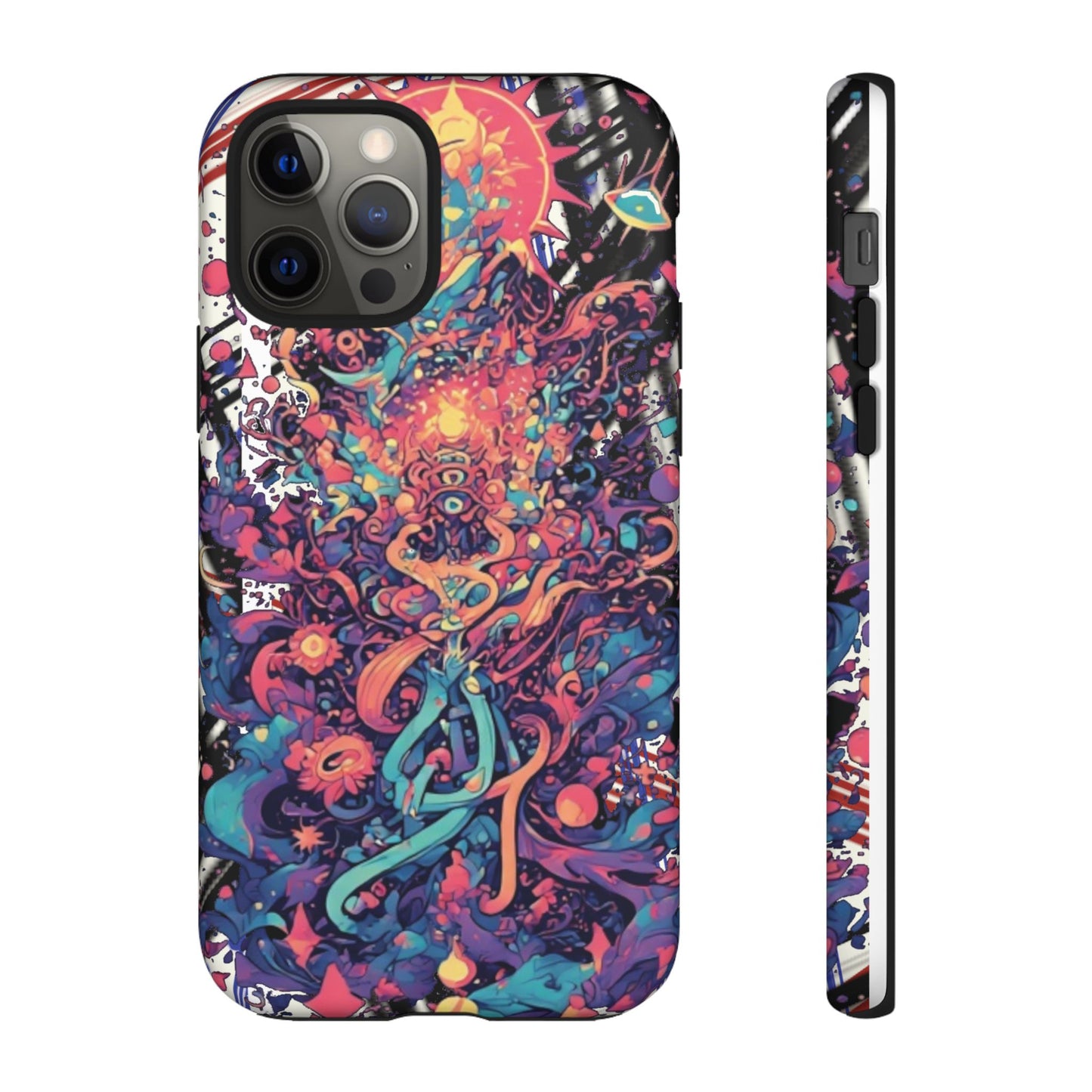 Colorful Phone Case, Unique Phone Cover, Tough Cases, Artistic Smartphone Protector, Gifts for Her