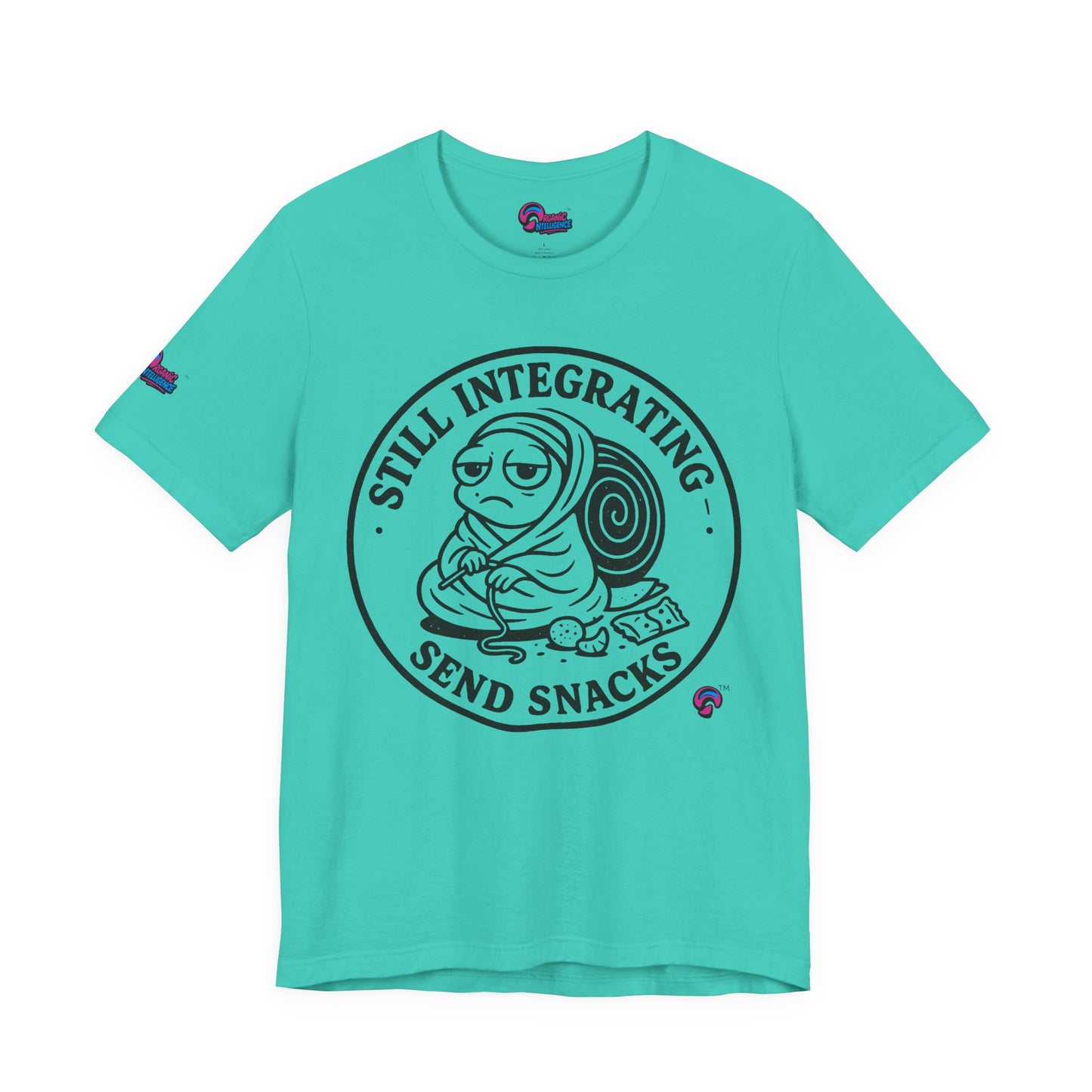 Still Integrating Tee – Snack-Fueled Awakening – Love Language Edition by Organic Intelligence™ Unisex Tee, Casual Shirt, Cotton T-shirt