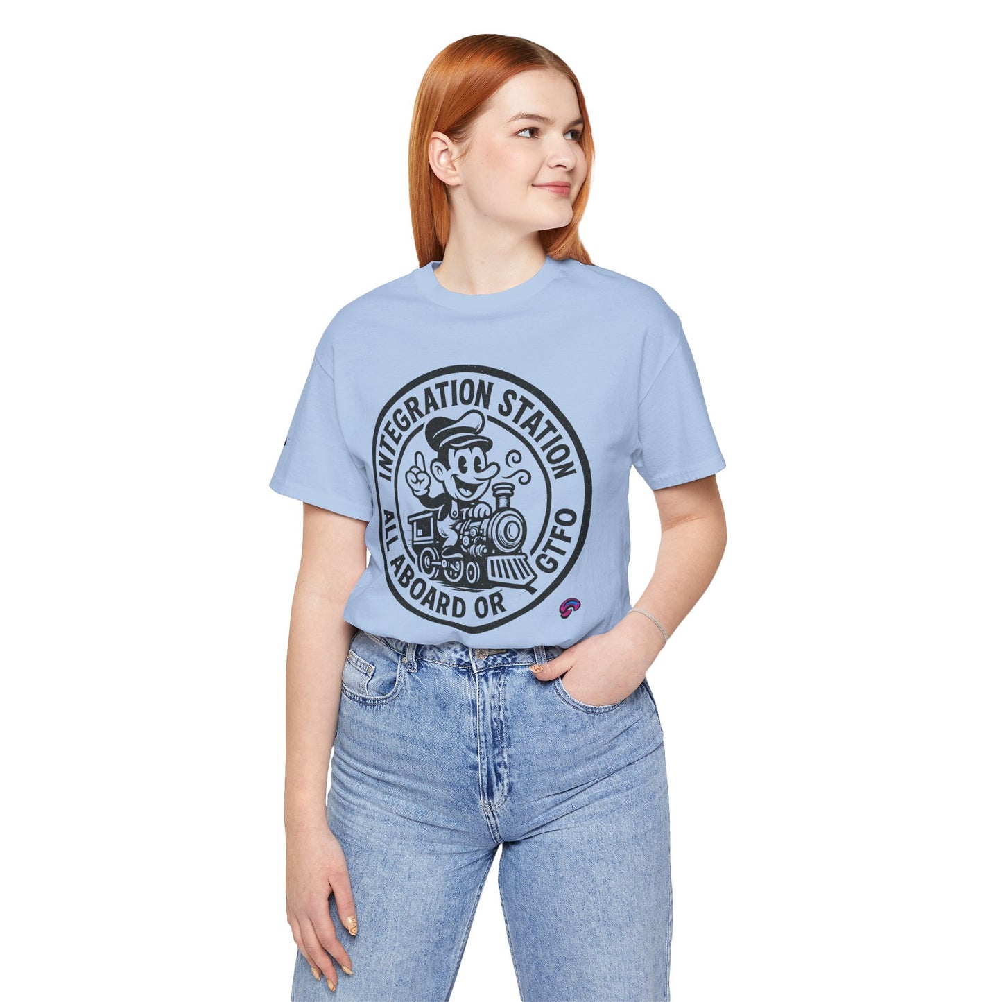 Integration Station Tee – All Aboard or GTFO by Organic Intelligence™ Unisex Tee, Casual Shirt, Cotton T-shirt
