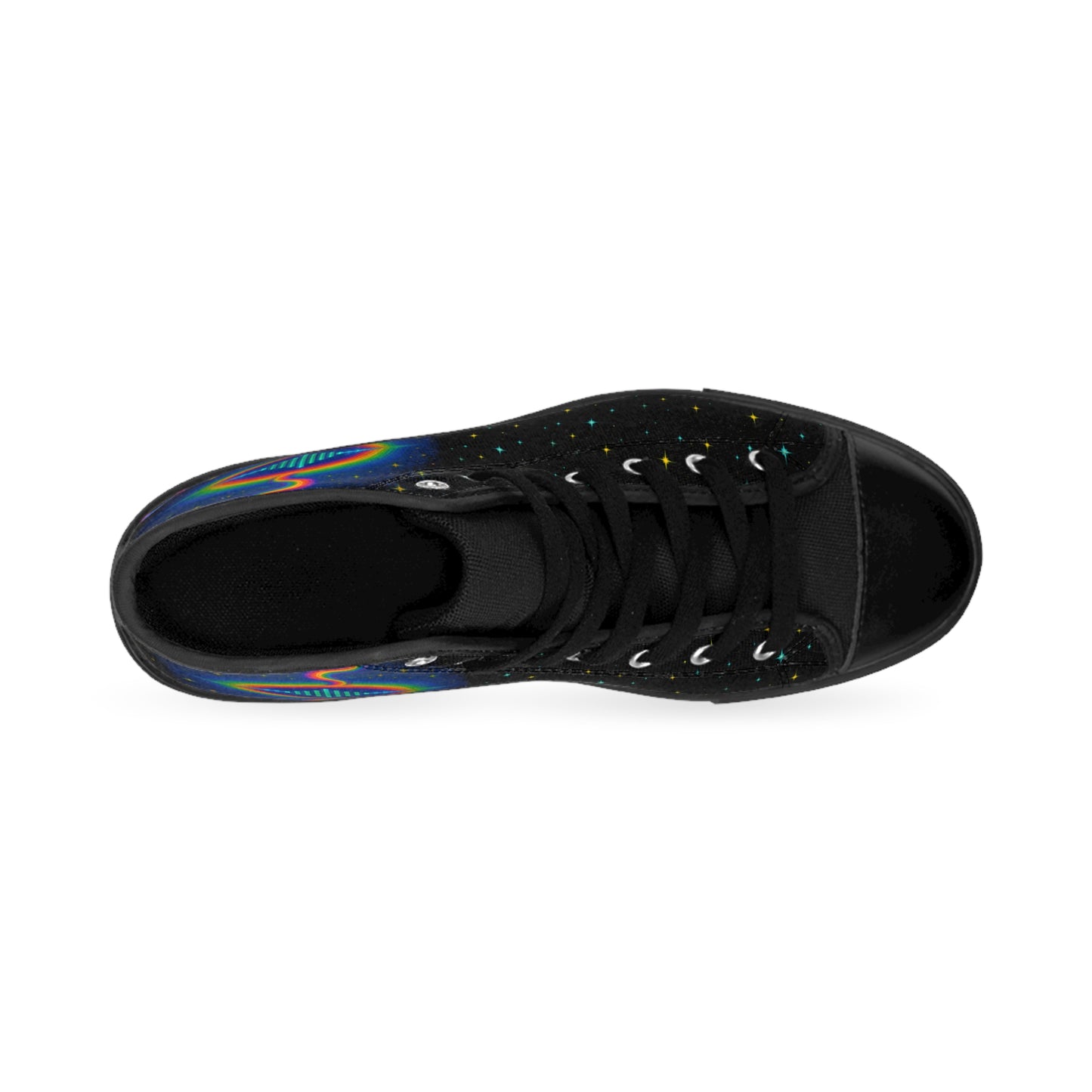 Women’s Cosmic Art Sneakers - Psychedelic High Tops, Unique Sneakers for Festivals, Everyday Fashion, Gift for Her
