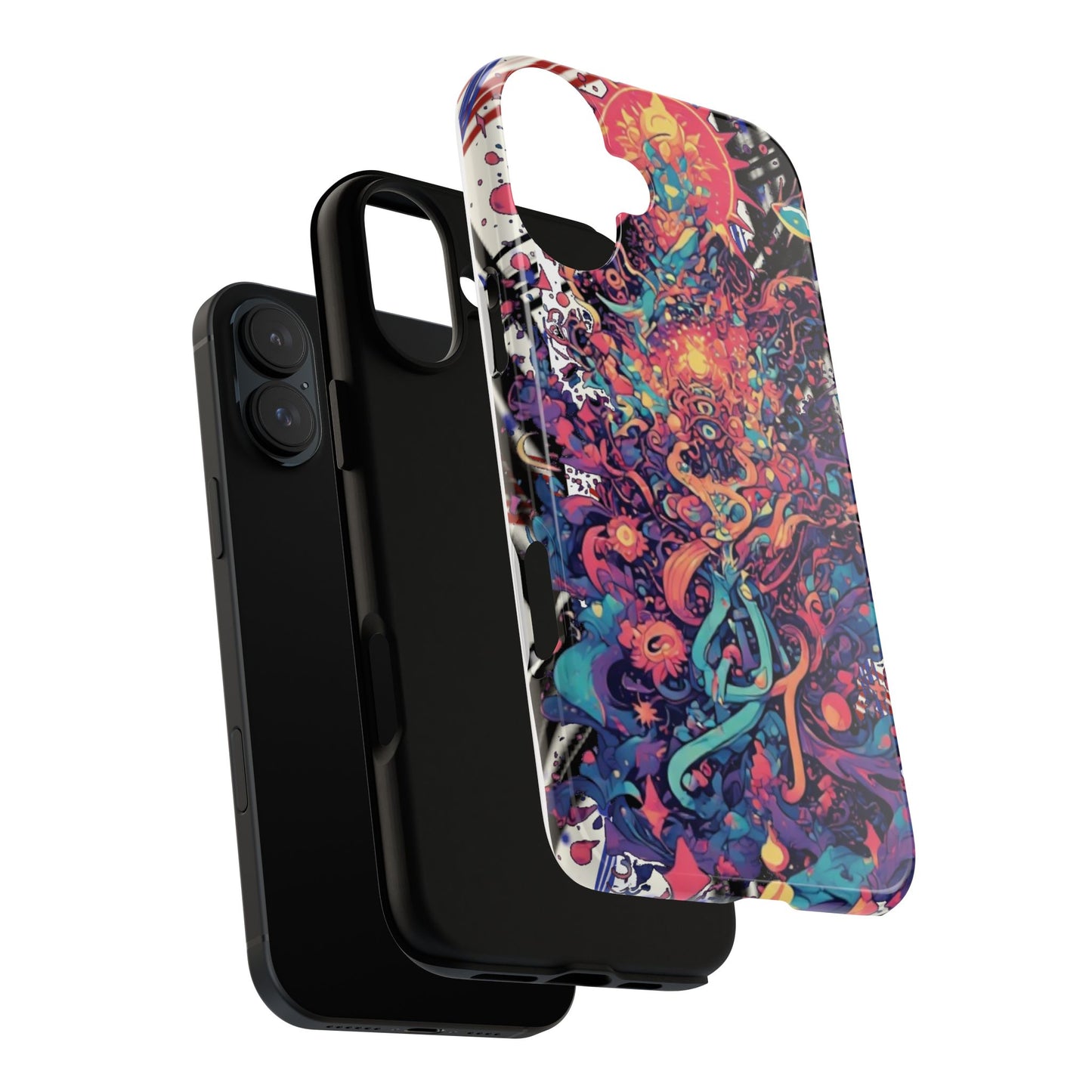 Colorful Phone Case, Unique Phone Cover, Tough Cases, Artistic Smartphone Protector, Gifts for Her