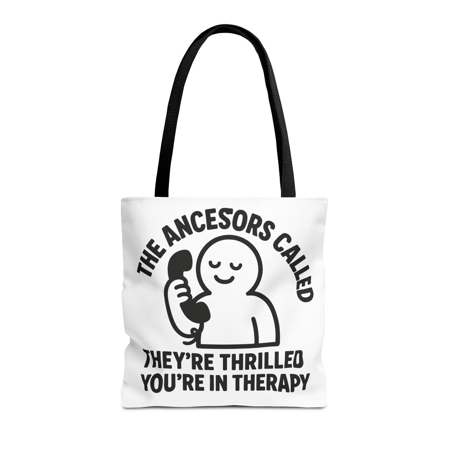 "The Ancestors are Thrilled" tote bag, Gym bag carryall