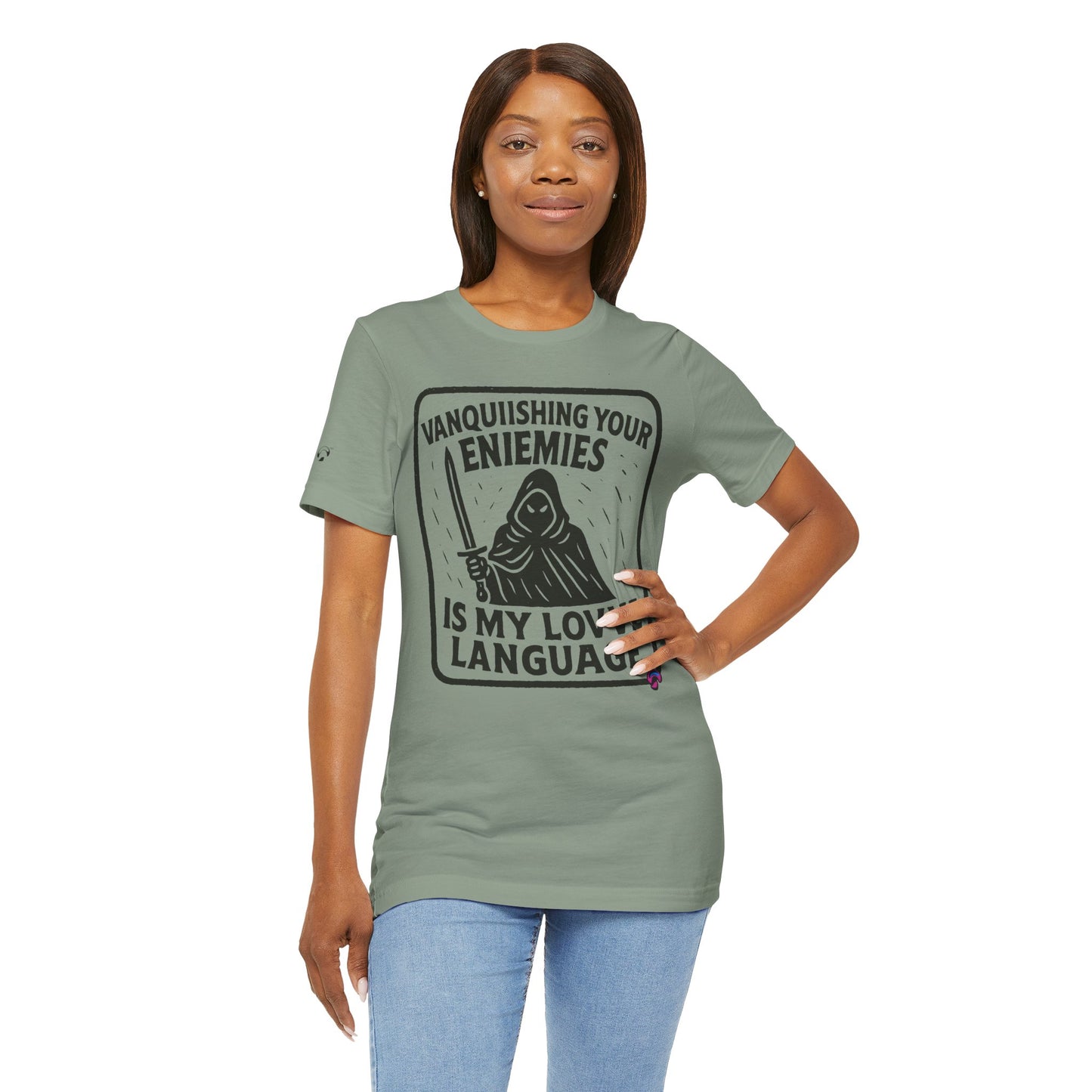 Vanquishing Tee – Love Language Edition by Organic Intelligence™ Unisex Tee, Casual Shirt, Cotton T-shirt