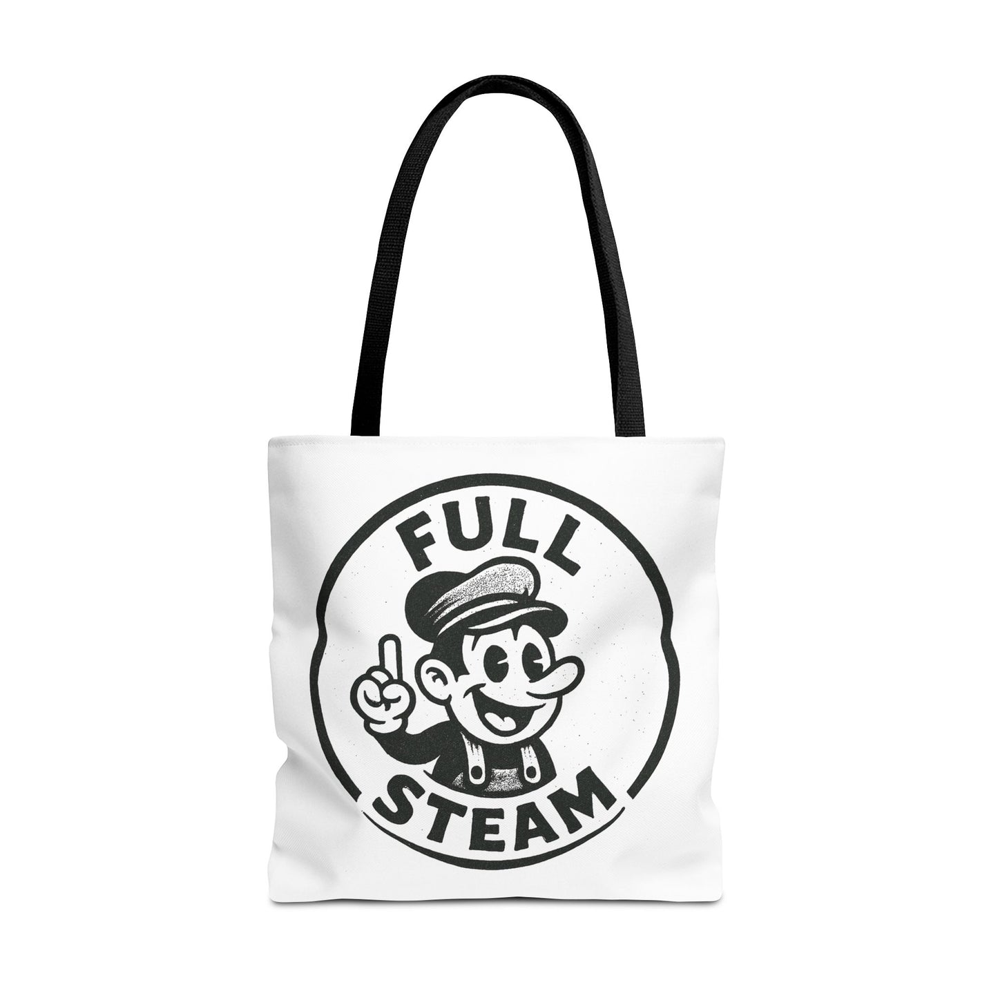 "Full Steam" Band Merch Tote Bag, Gym Carryall, Workout Bag, Reusable Shopping Tote, Eco-Friendly Reusable Bag, Challenge Every System Bag