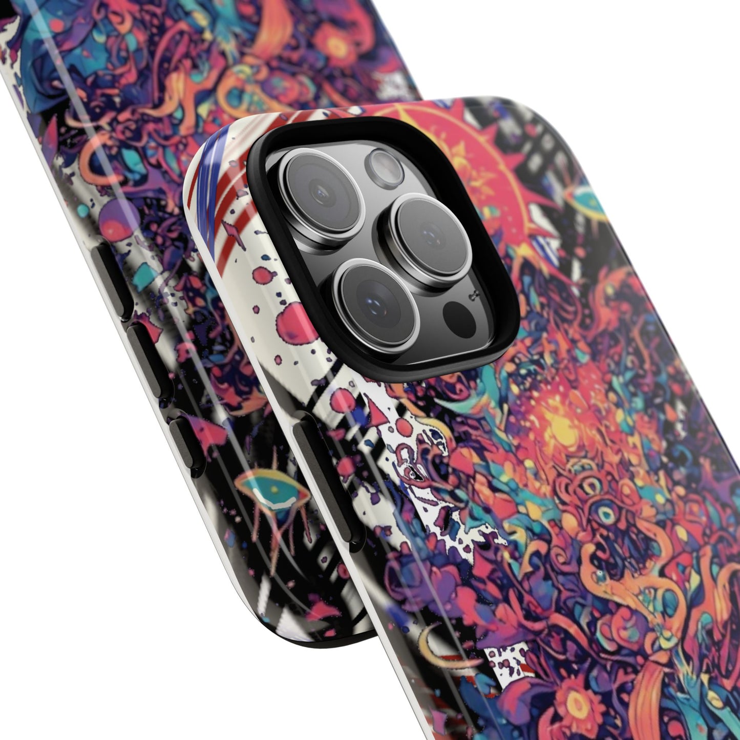 Colorful Phone Case, Unique Phone Cover, Tough Cases, Artistic Smartphone Protector, Gifts for Her