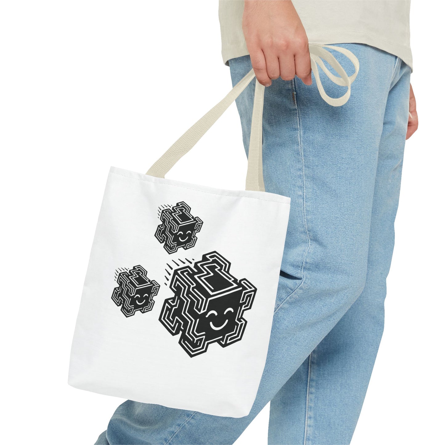 "Glitchee Fam" Motivational Tote Bag, Gym Carryall, Workout Bag, Reusable Shopping Tote, Eco-Friendly Reusable Bag, Challenge Every System Bag