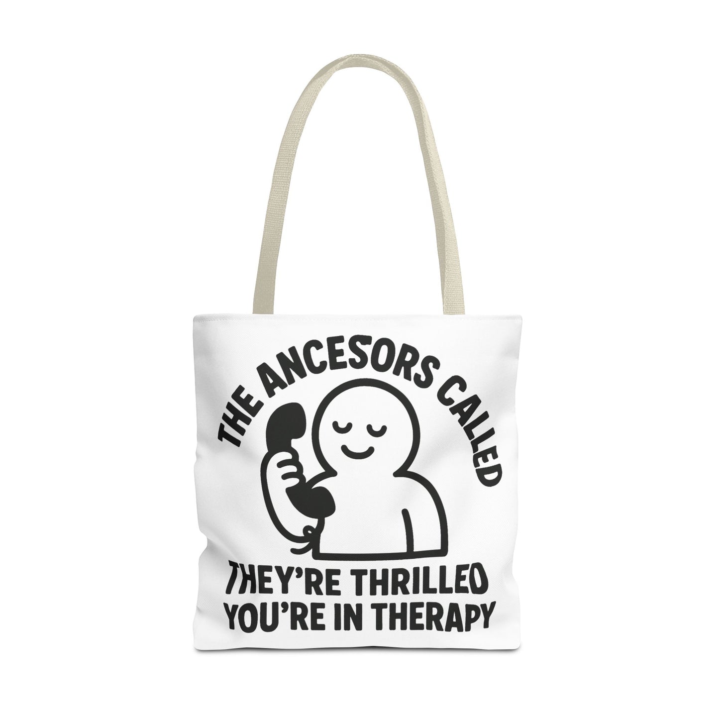 "The Ancestors are Thrilled" tote bag, Gym bag carryall