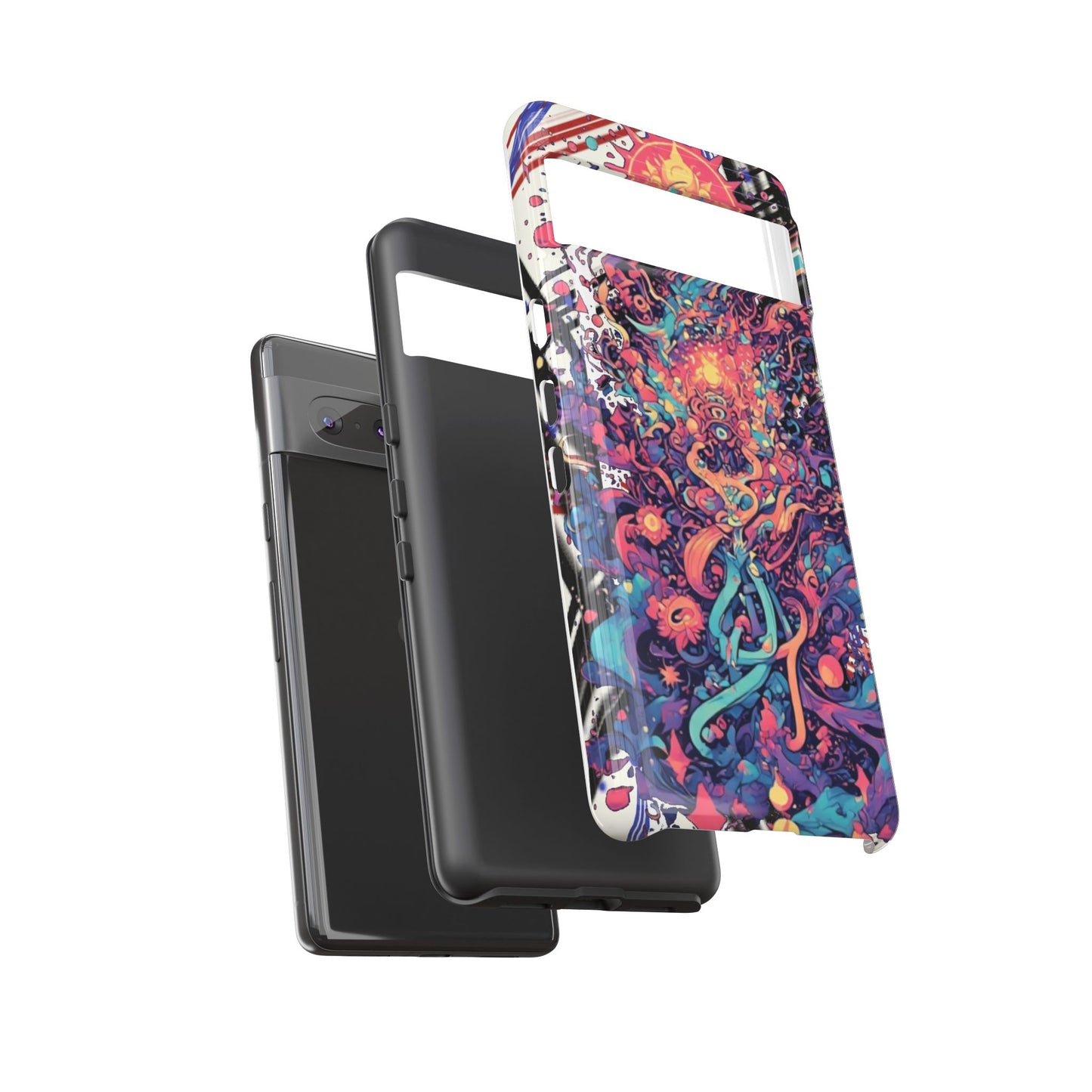 Colorful Phone Case, Unique Phone Cover, Tough Cases, Artistic Smartphone Protector, Gifts for Her