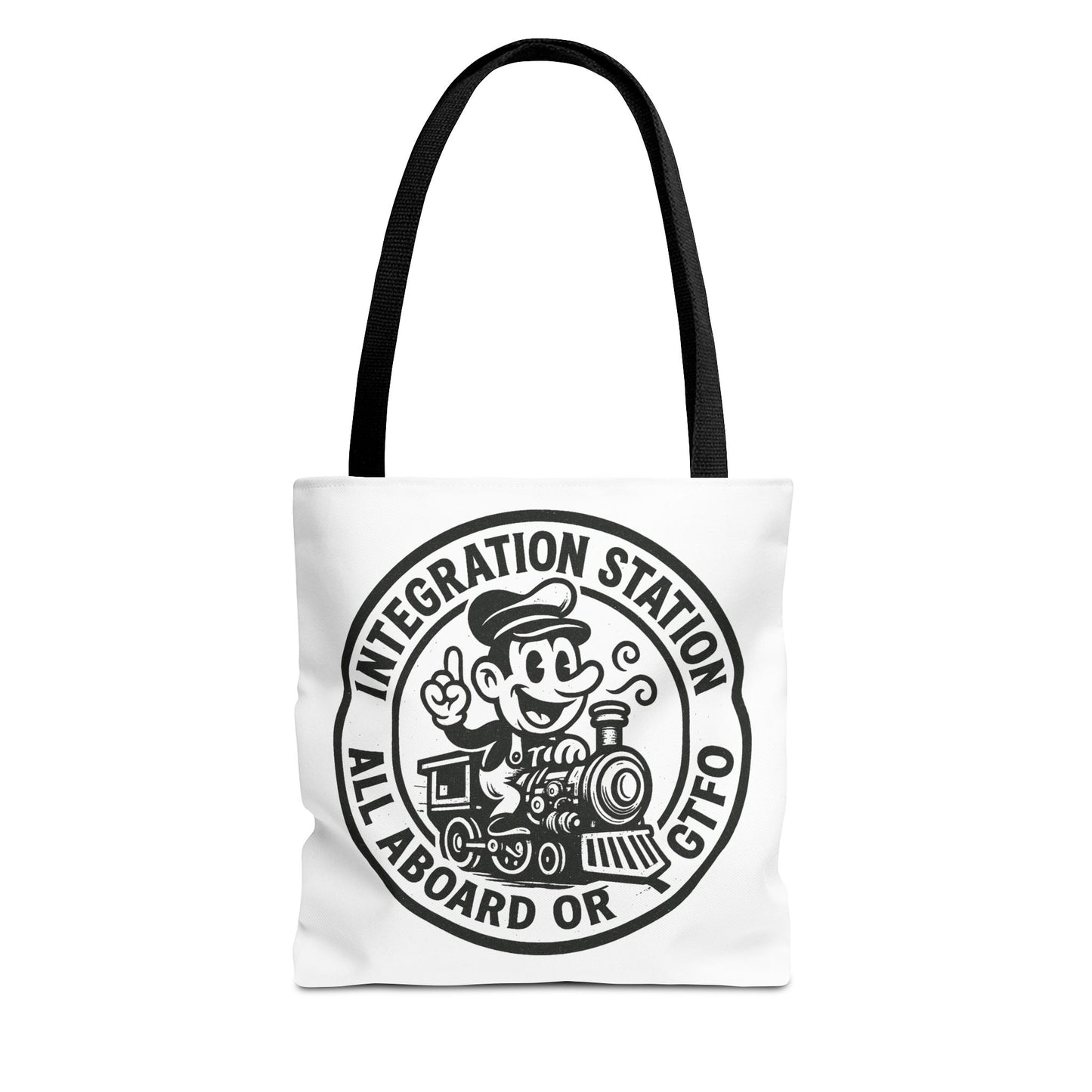"Integration Station" Motivational Tote Bag, Gym Carryall, Workout Bag, Reusable Shopping Tote, Eco-Friendly Reusable Bag, Challenge Every System Bag