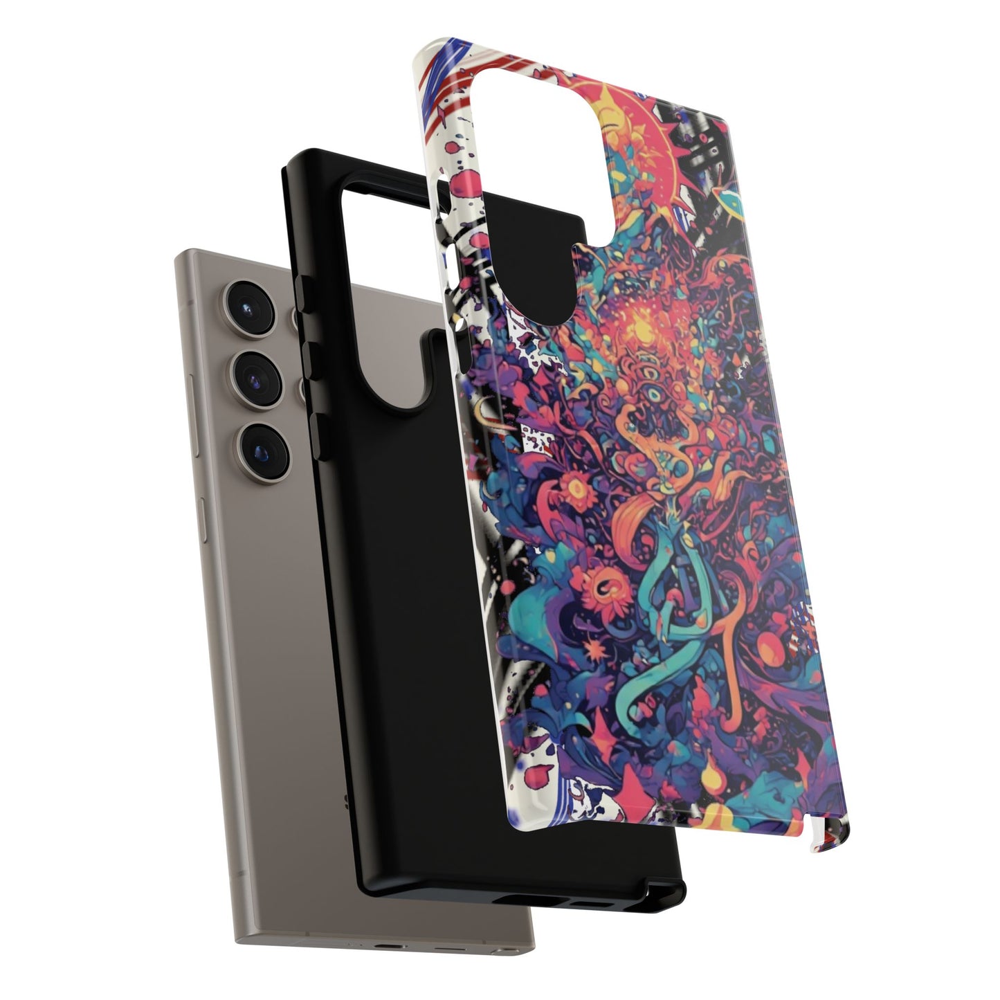 Colorful Phone Case, Unique Phone Cover, Tough Cases, Artistic Smartphone Protector, Gifts for Her