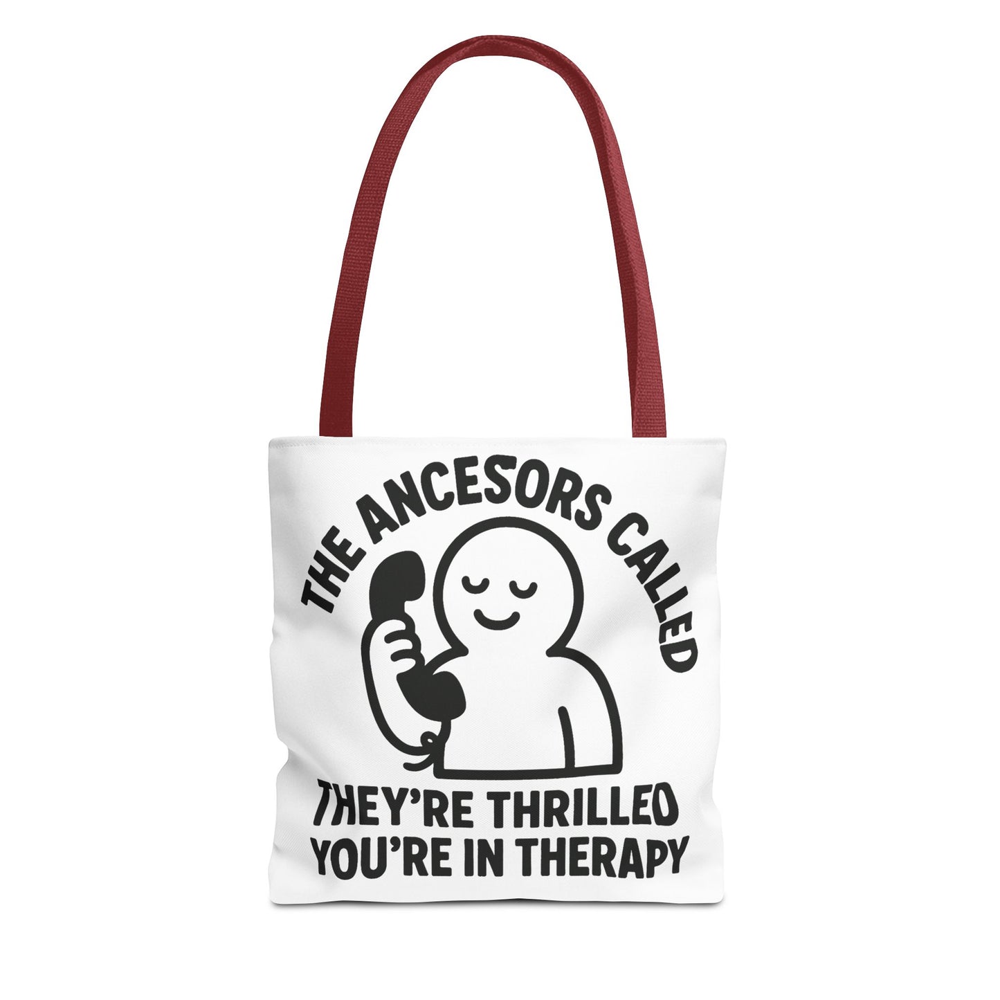 "The Ancestors are Thrilled" tote bag, Gym bag carryall