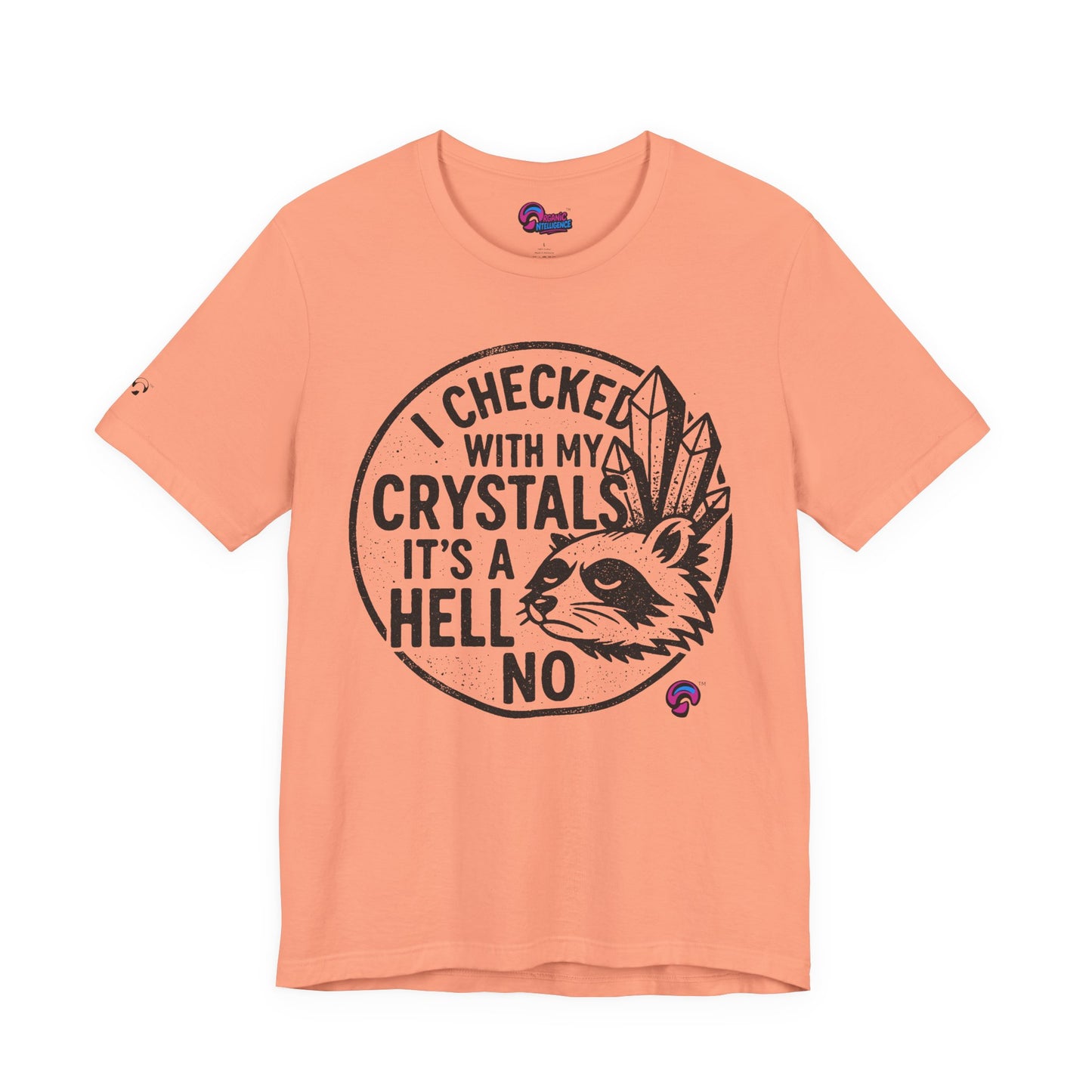 Crystals Said No Tee – Divine Boundaries Only by Organic Intelligence™ Unisex Tee, Casual Shirt, Cotton T-shirt