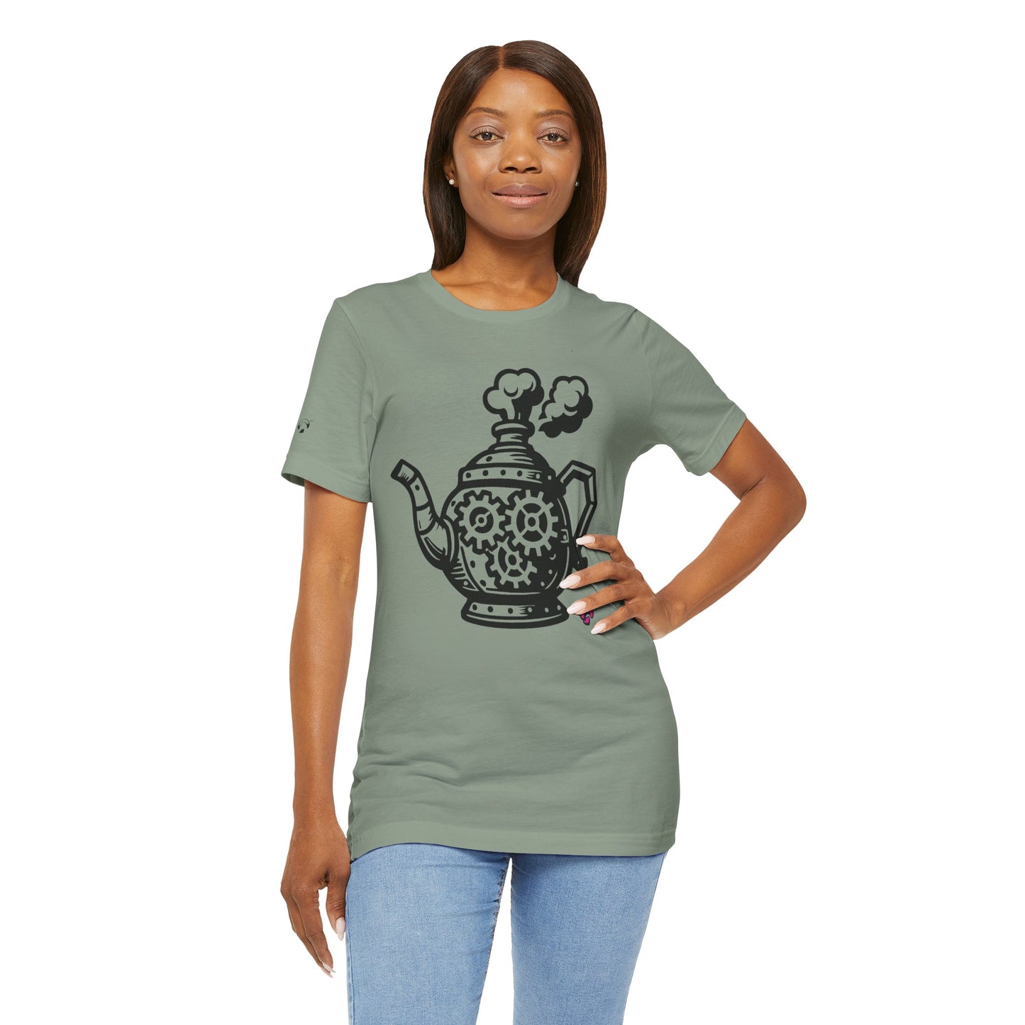 'Full Steam Teapot' by Organic Intelligence™ Unisex Tee, Casual Shirt, Cotton T-shirt