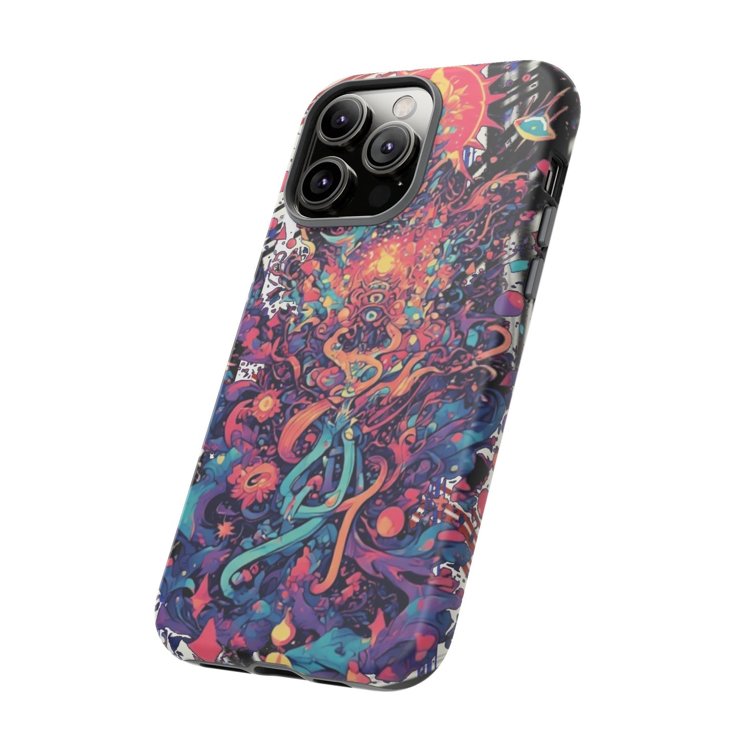 Colorful Phone Case, Unique Phone Cover, Tough Cases, Artistic Smartphone Protector, Gifts for Her