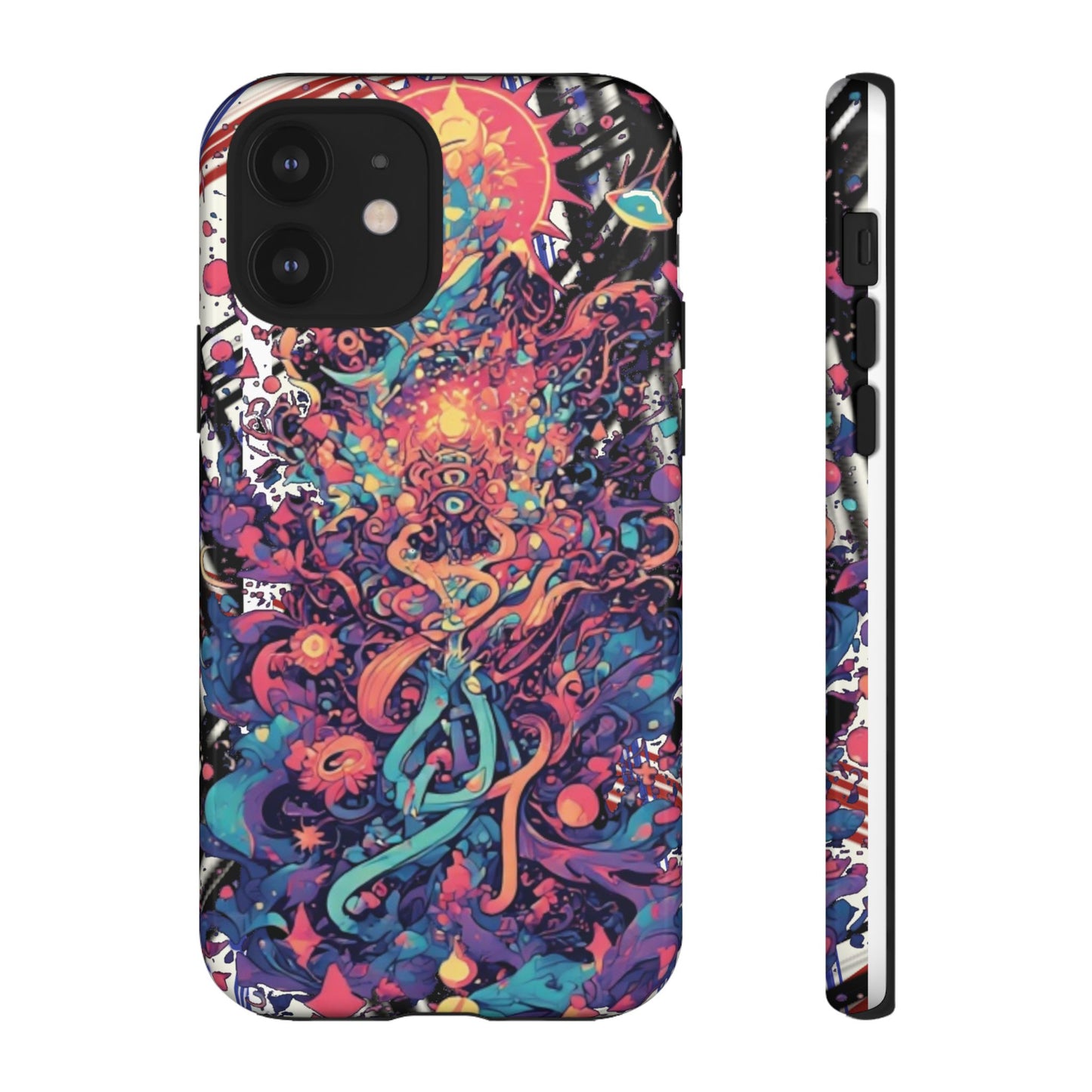 Colorful Phone Case, Unique Phone Cover, Tough Cases, Artistic Smartphone Protector, Gifts for Her