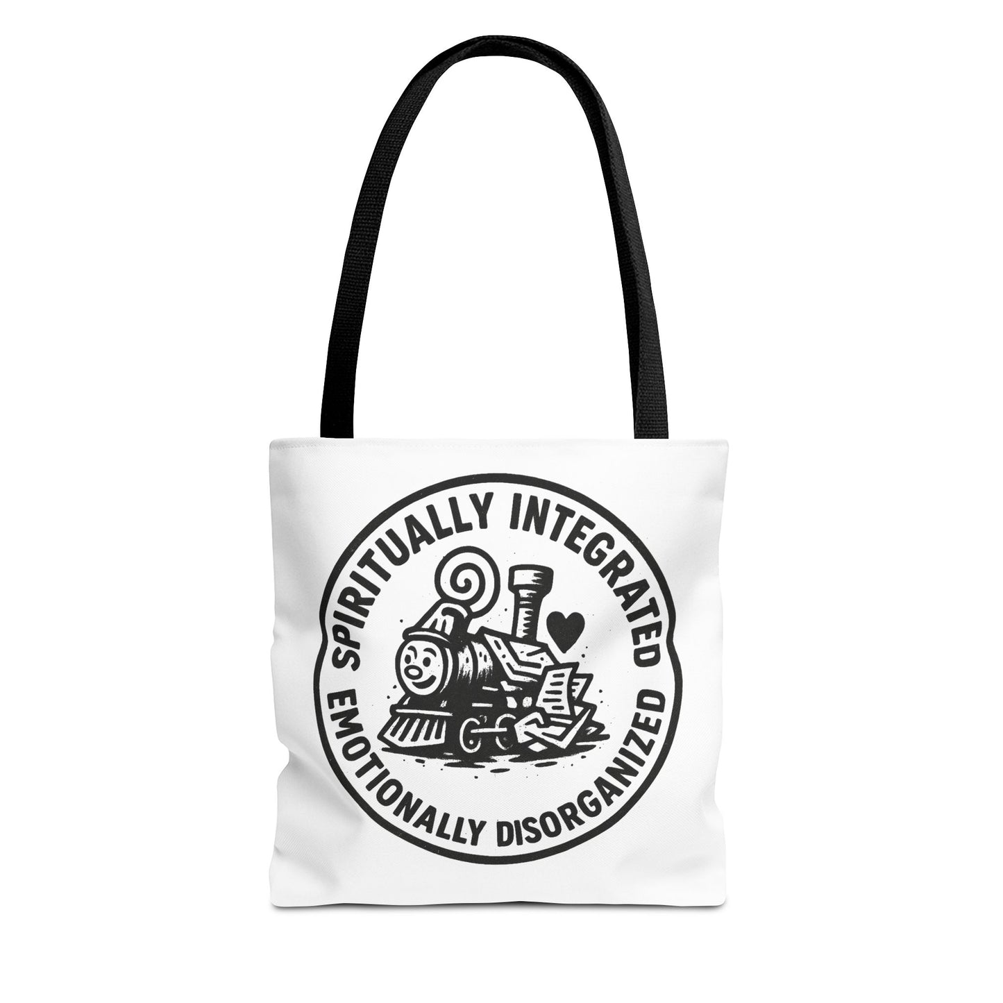 Emotionally Disorganized" Motivational Tote Bag, Gym Carryall, Workout Bag, Reusable Shopping Tote, Eco-Friendly Reusable Bag, Challenge Every System Bag