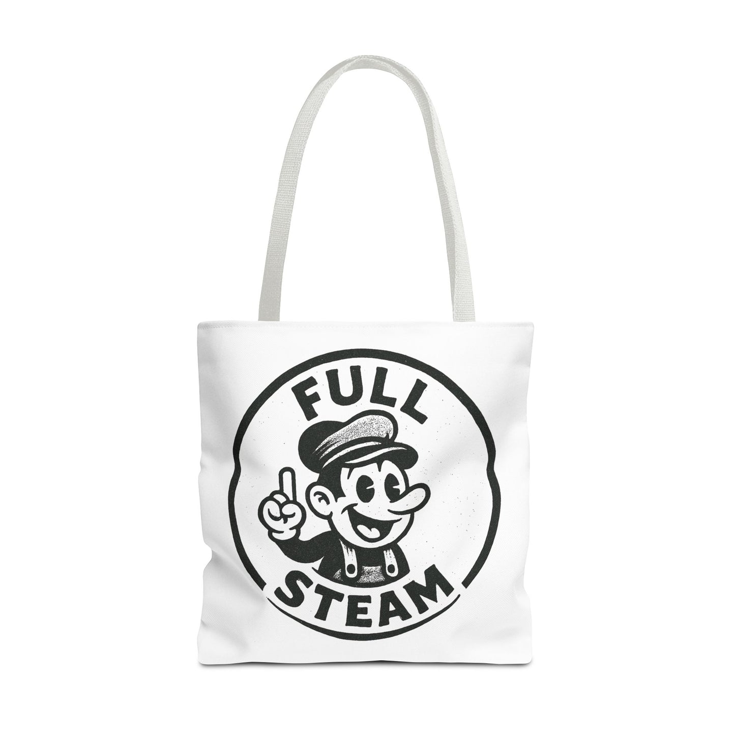 "Full Steam" Band Merch Tote Bag, Gym Carryall, Workout Bag, Reusable Shopping Tote, Eco-Friendly Reusable Bag, Challenge Every System Bag
