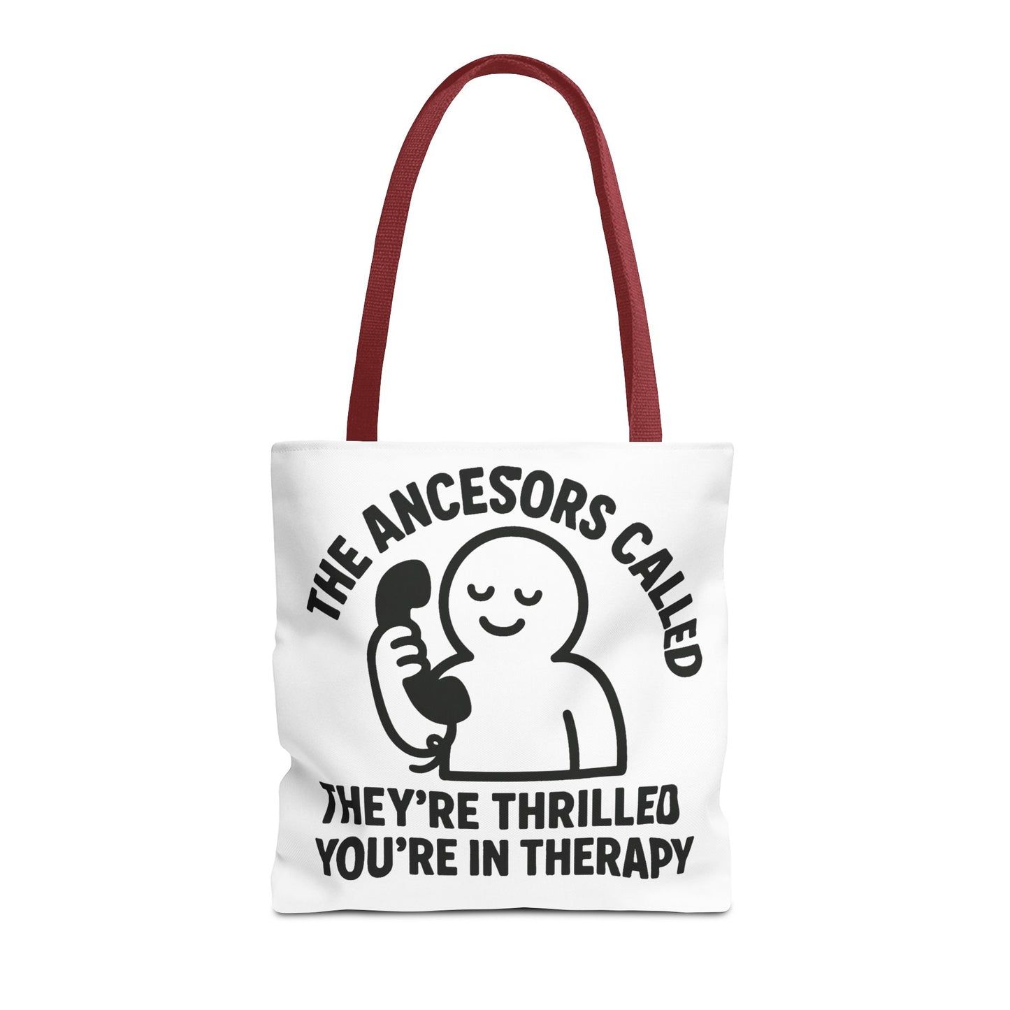 "The Ancestors are Thrilled" tote bag, Gym bag carryall
