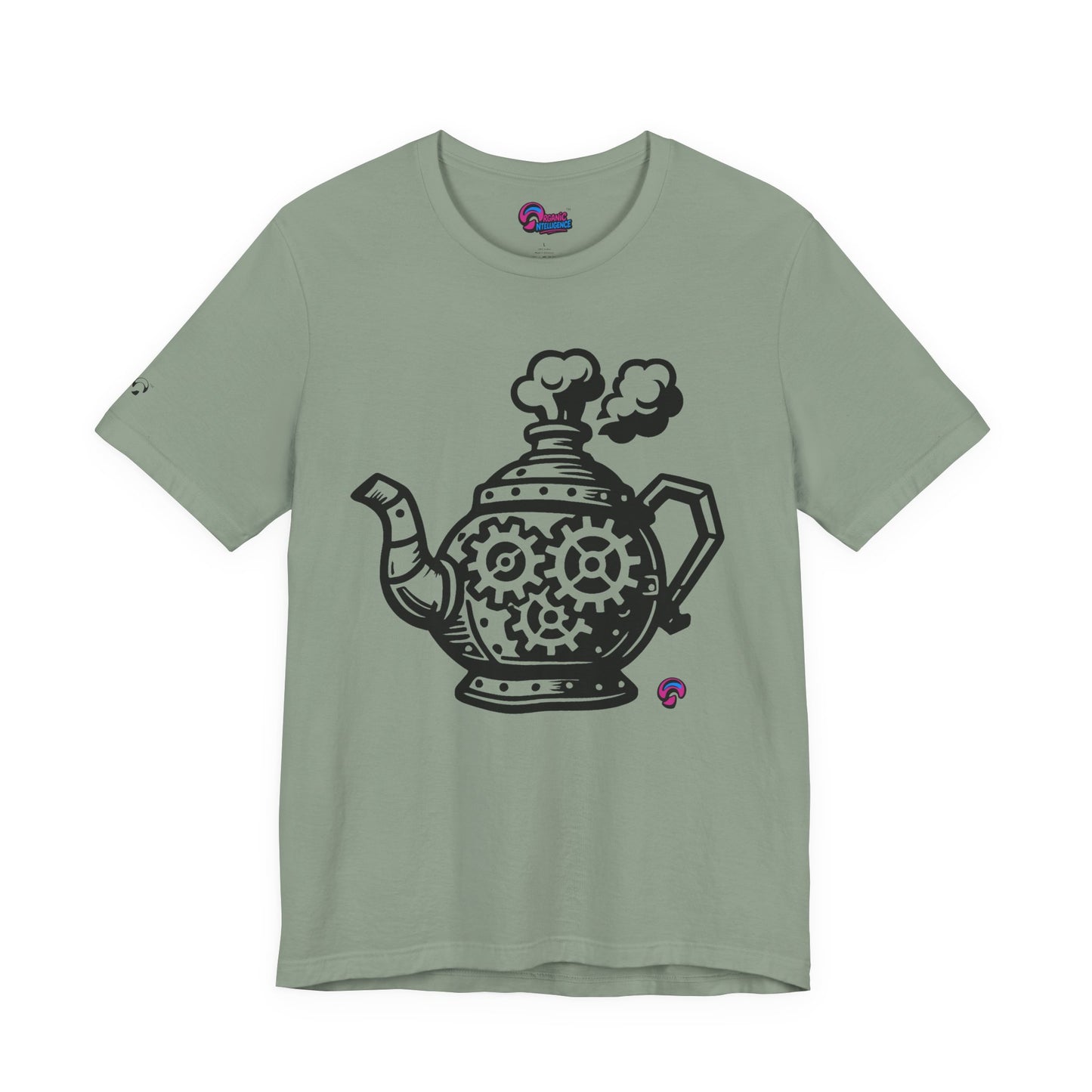 'Full Steam Teapot' by Organic Intelligence™ Unisex Tee, Casual Shirt, Cotton T-shirt