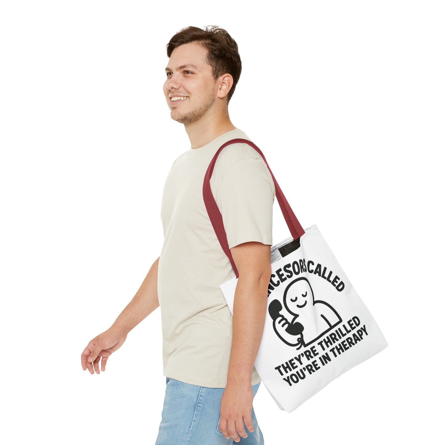 "The Ancestors are Thrilled" tote bag, Gym bag carryall