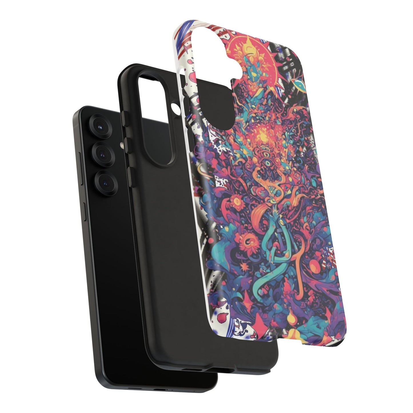 Colorful Phone Case, Unique Phone Cover, Tough Cases, Artistic Smartphone Protector, Gifts for Her