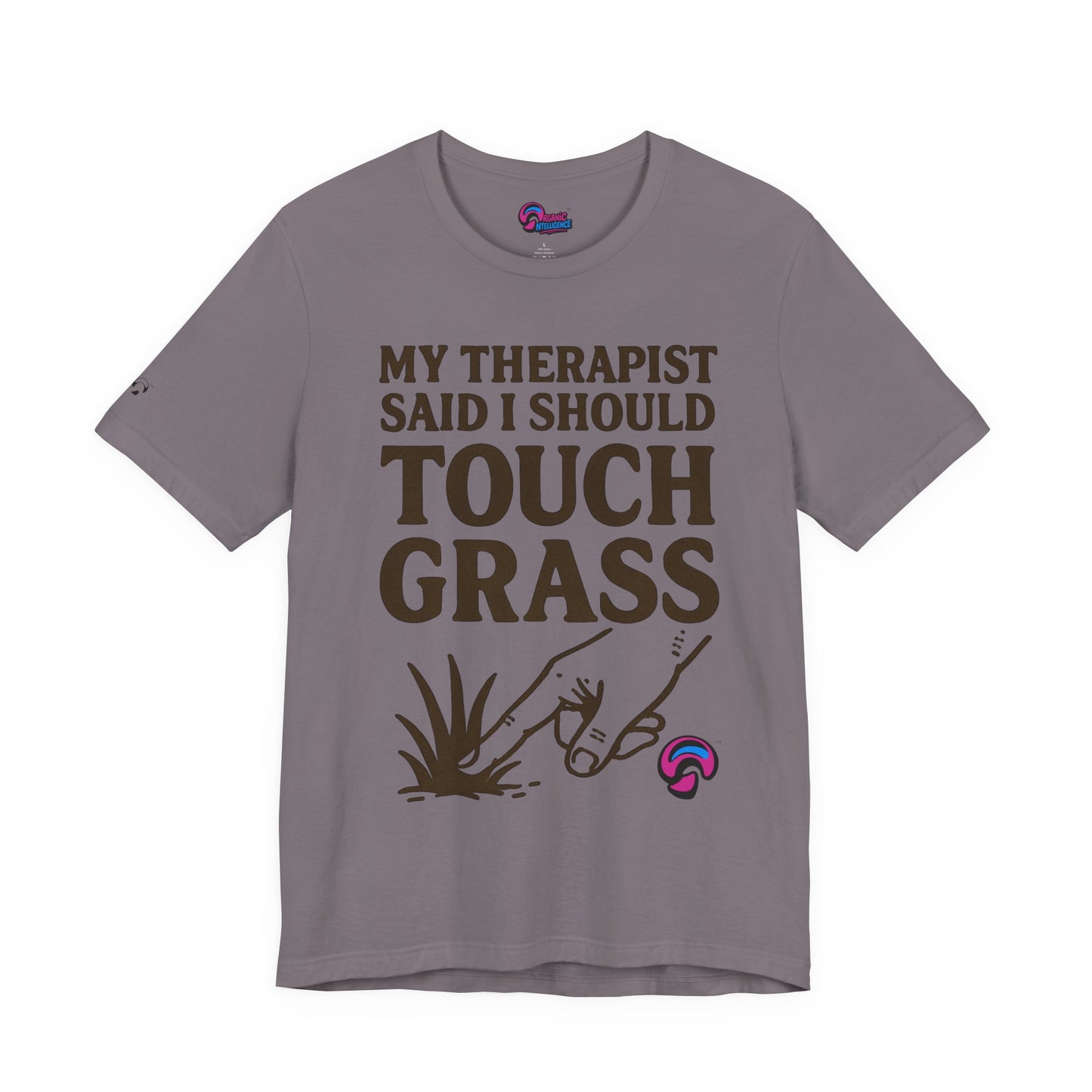 Touch Grass Tee – Sage Advice by Organic Intelligence™ Unisex Tee, Casual Shirt, Cotton T-shirt