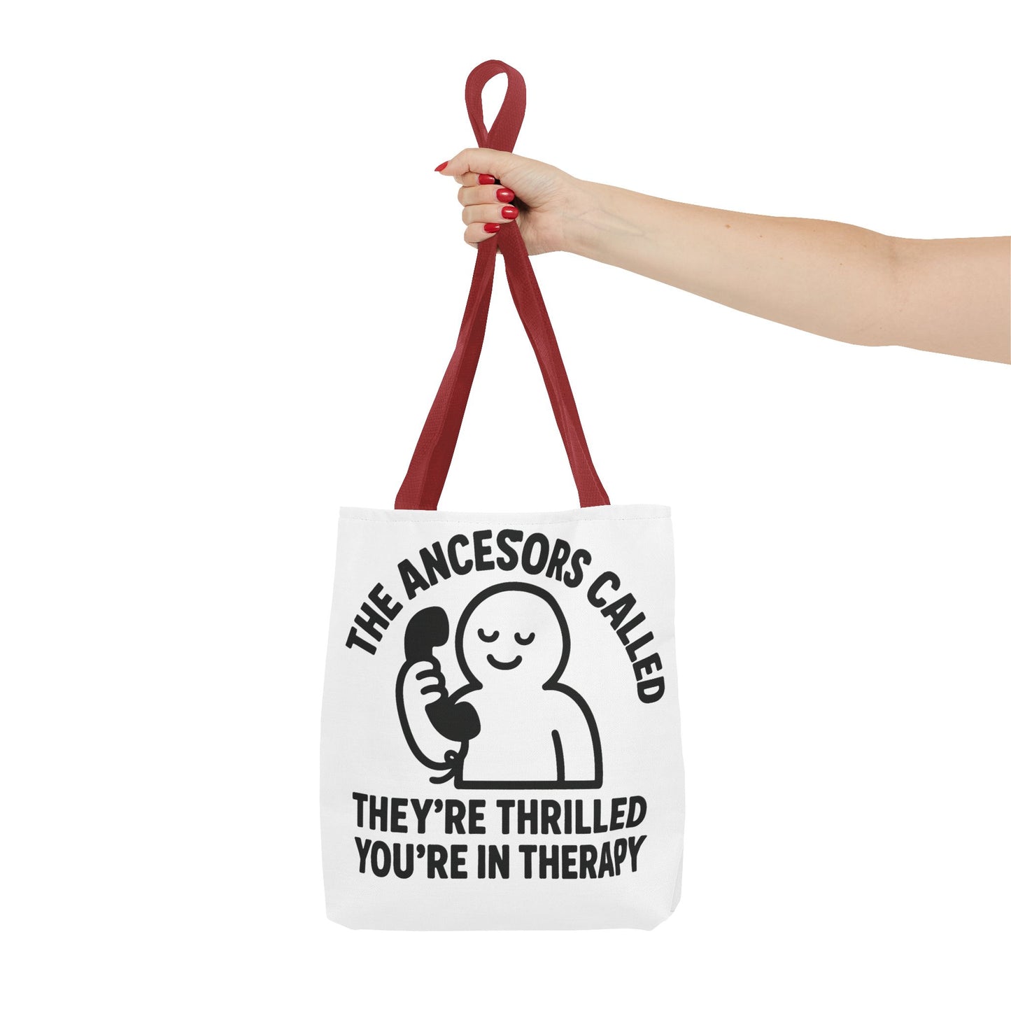 "The Ancestors are Thrilled" tote bag, Gym bag carryall