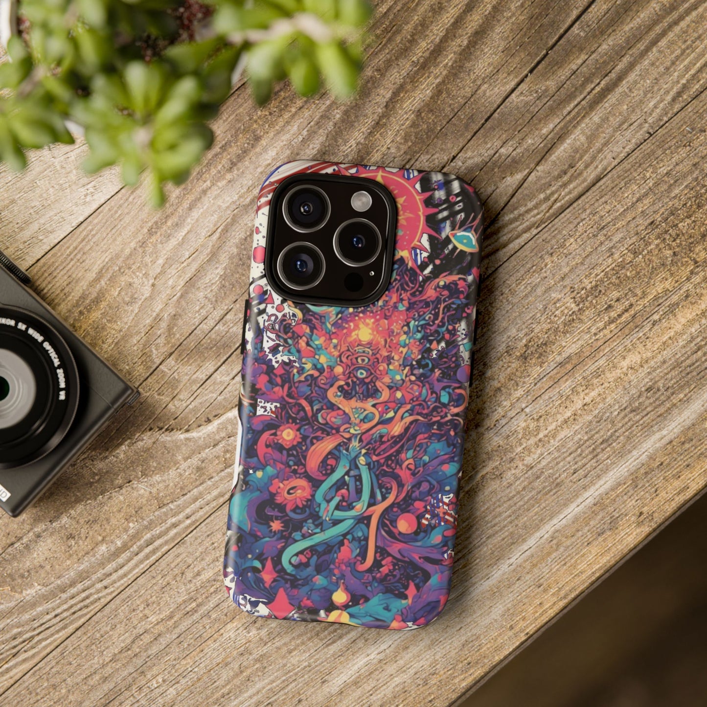 Colorful Phone Case, Unique Phone Cover, Tough Cases, Artistic Smartphone Protector, Gifts for Her