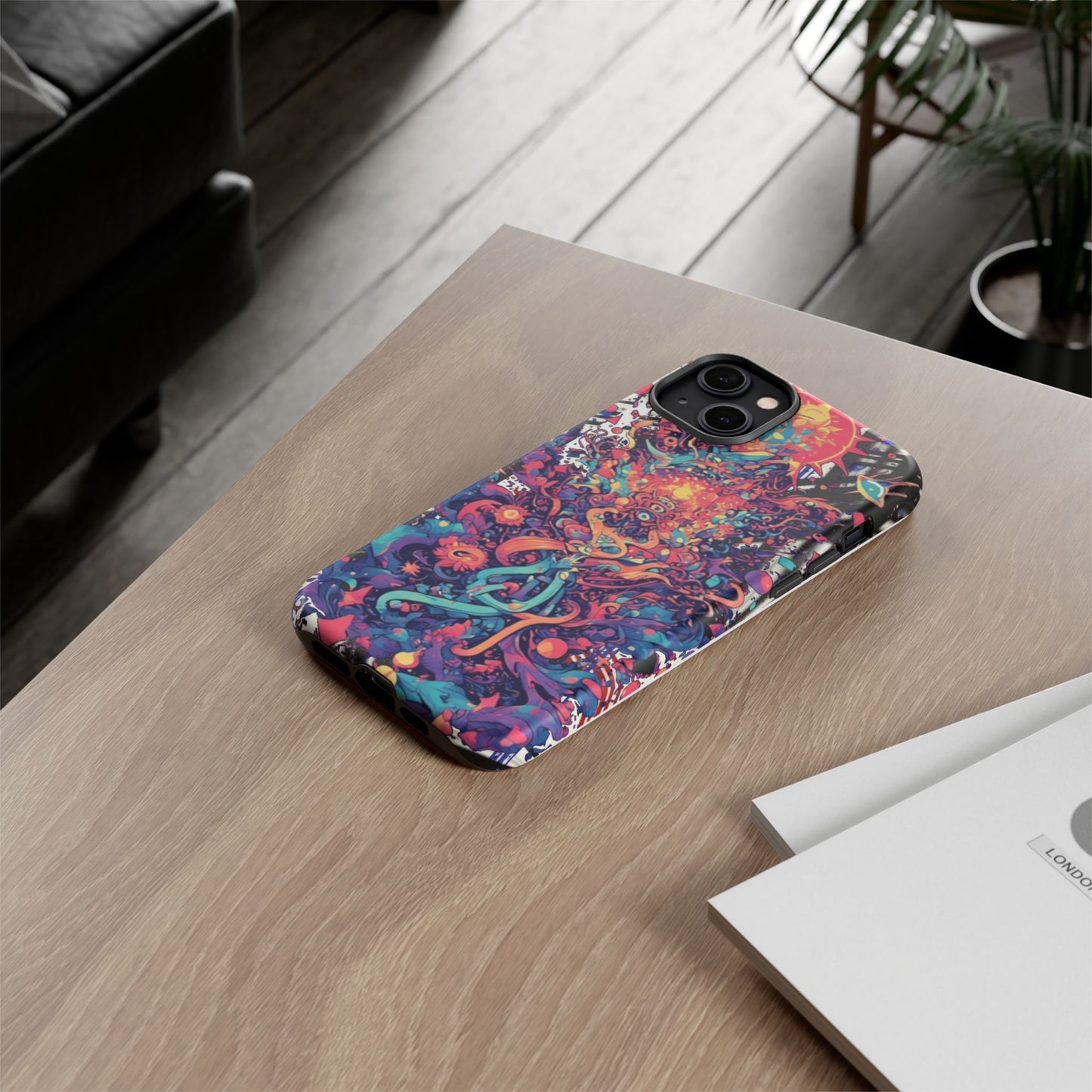 Colorful Phone Case, Unique Phone Cover, Tough Cases, Artistic Smartphone Protector, Gifts for Her