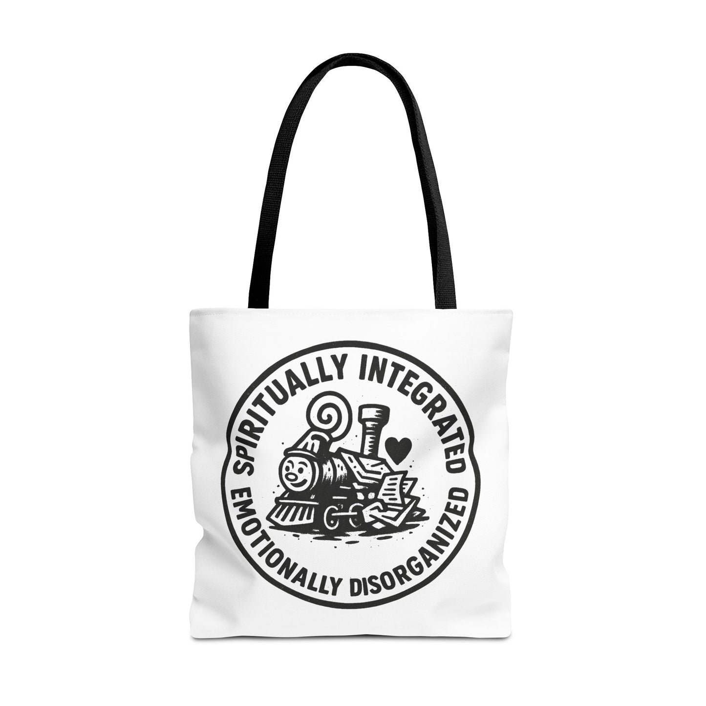 Emotionally Disorganized" Motivational Tote Bag, Gym Carryall, Workout Bag, Reusable Shopping Tote, Eco-Friendly Reusable Bag, Challenge Every System Bag