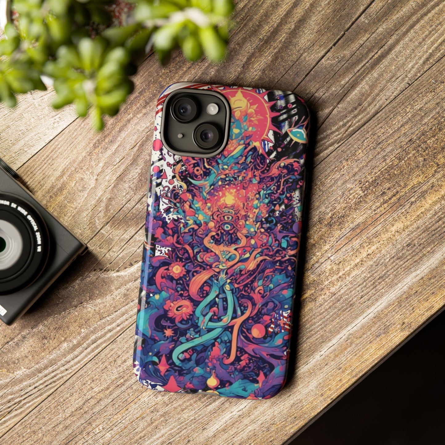Colorful Phone Case, Unique Phone Cover, Tough Cases, Artistic Smartphone Protector, Gifts for Her